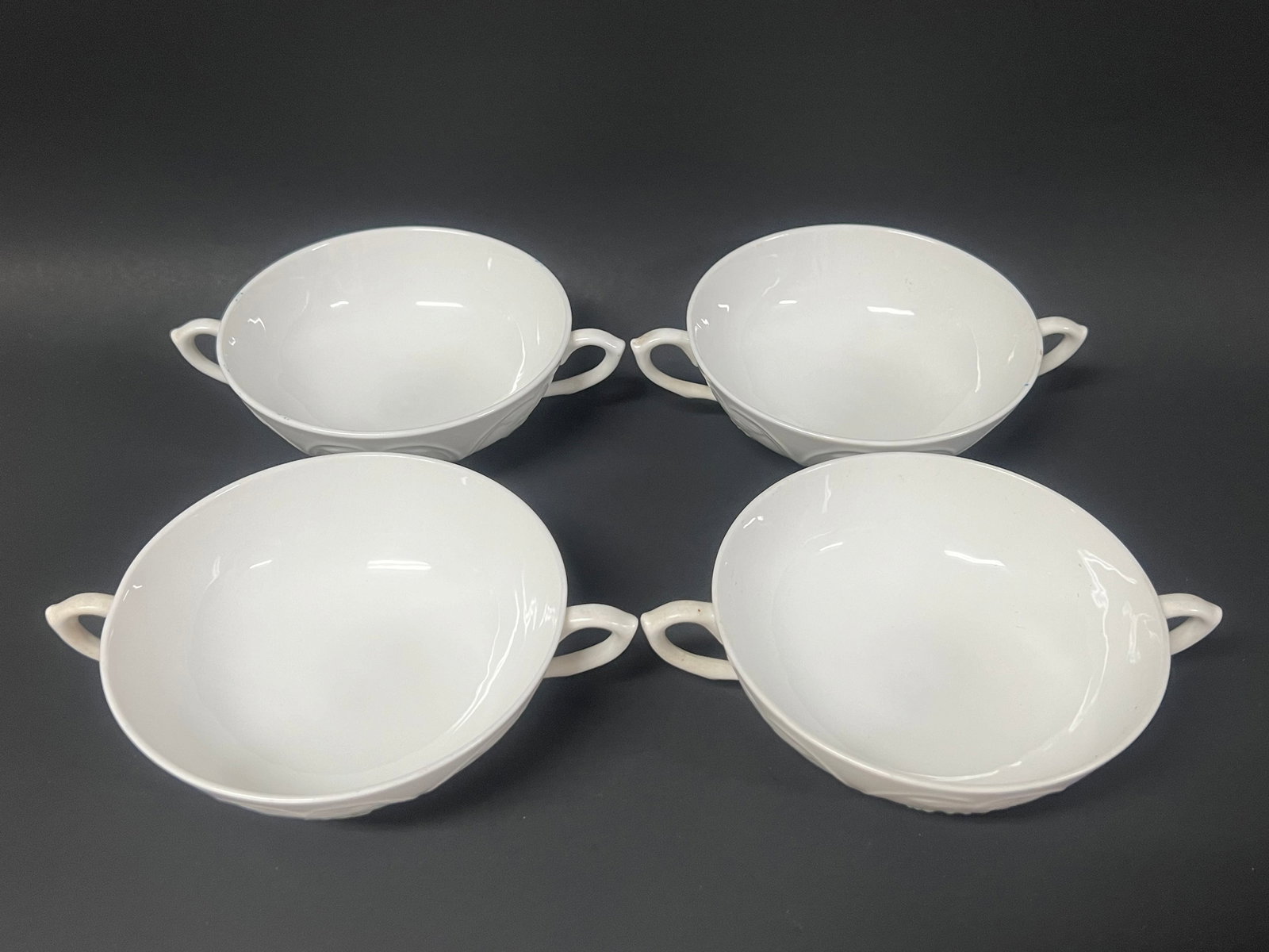 Adderley England Fine Bone China Soup Bowl Set of 4 (1 of 8)