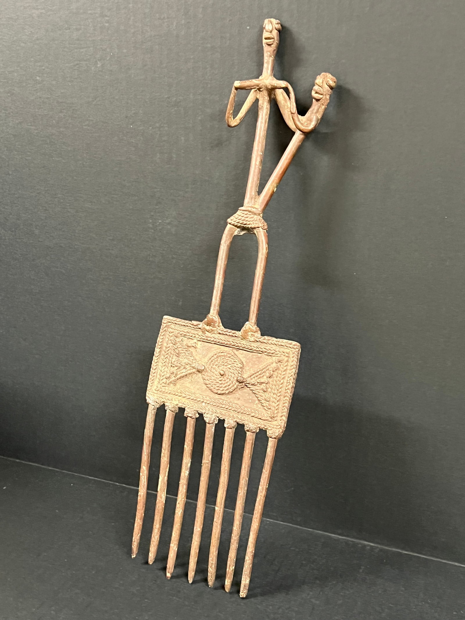 Dogon Bronze Comb - 3