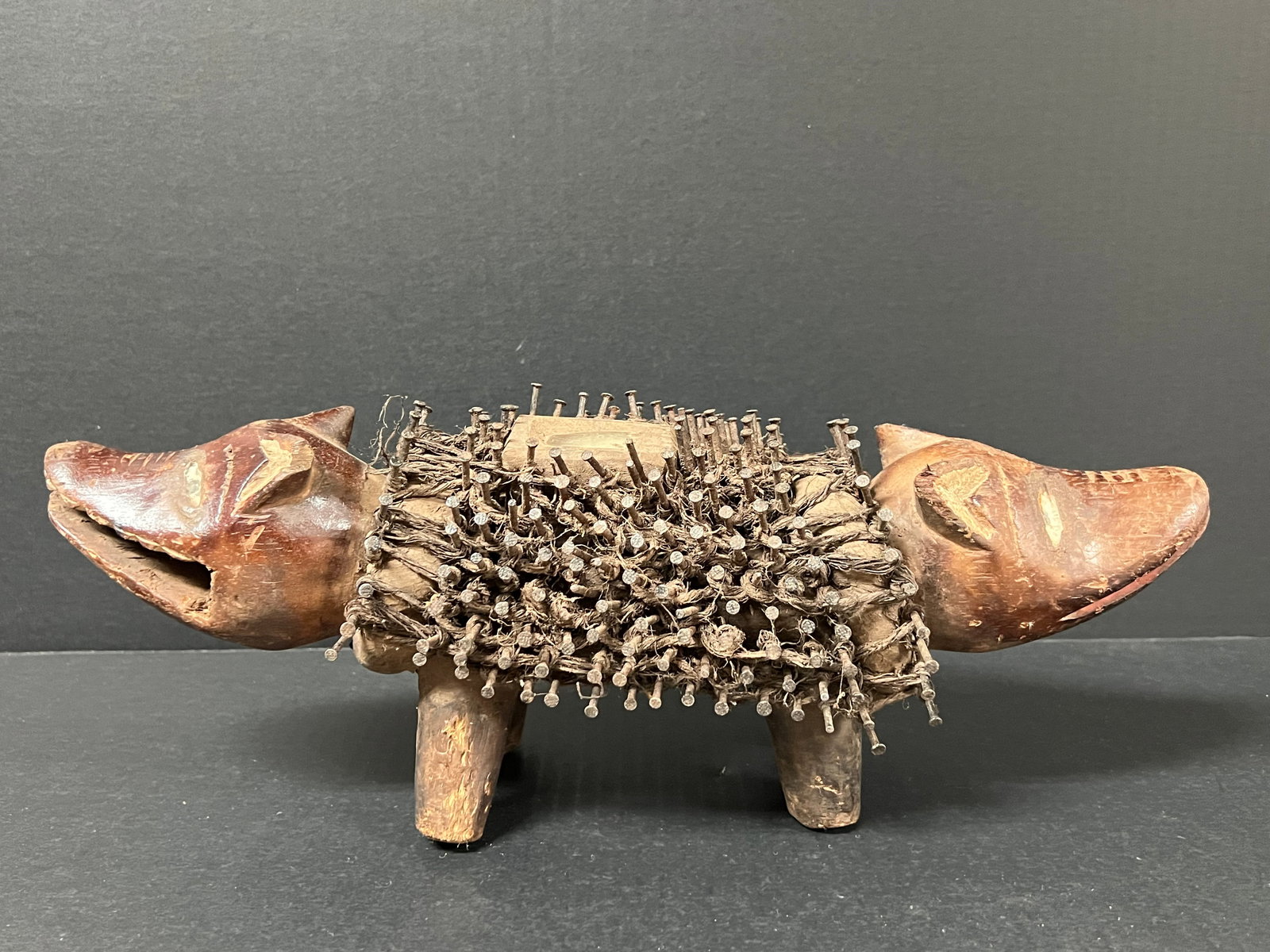 Bacongo Nail Dog Fetish Sculpture (1 of 12)