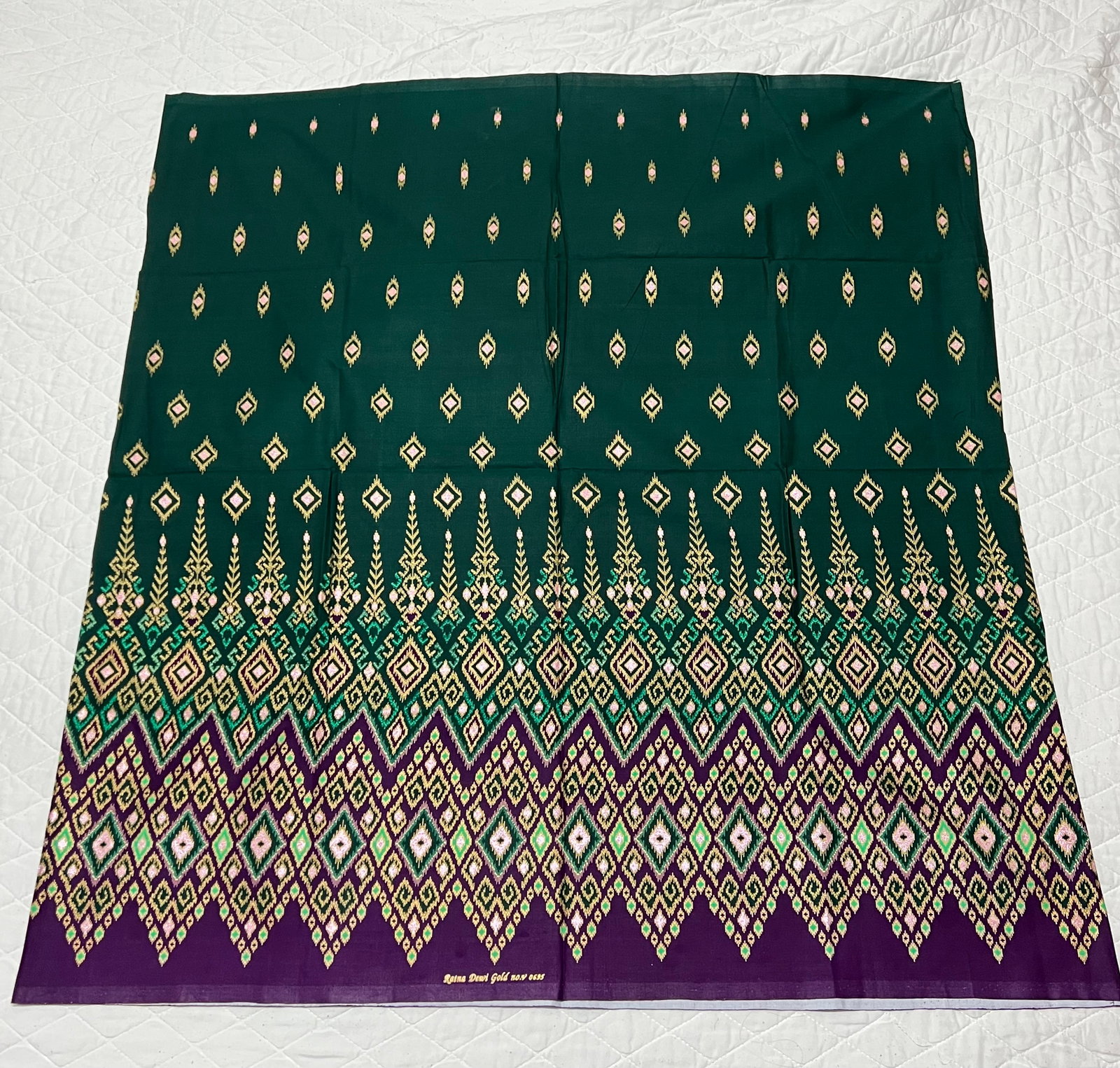 Southeast Asia 100% Cotton Skirt: African Tribal Art Southeast Asia 100% Cotton Skirt. The dimension is 41 inches high x 38 inches wide. Please be aware that some of the items are vintage, secondhand, old ages, antiques and may have