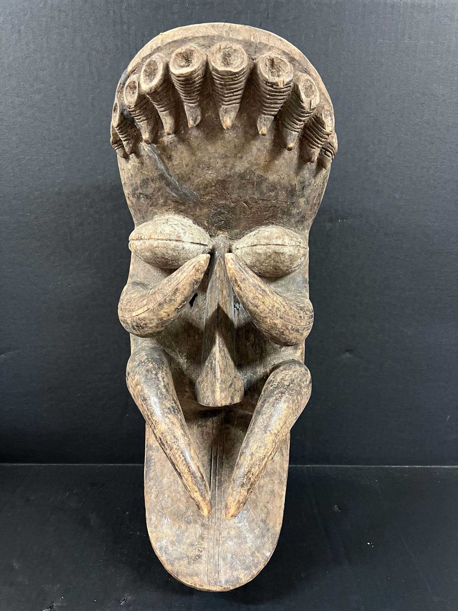 Carved Wood Bete Mask (1 of 10)