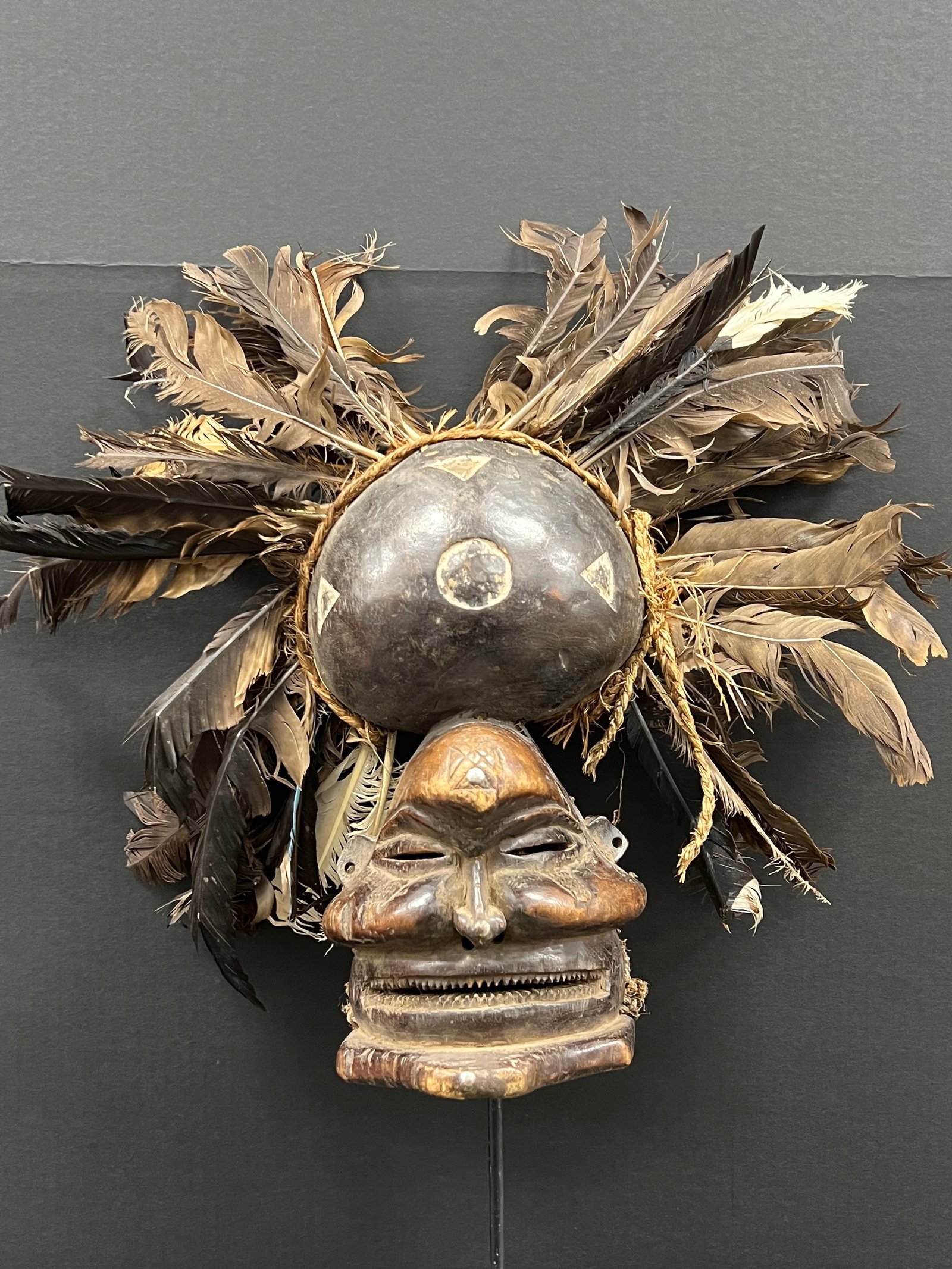 Chokwe Mask with Display Stand - 8