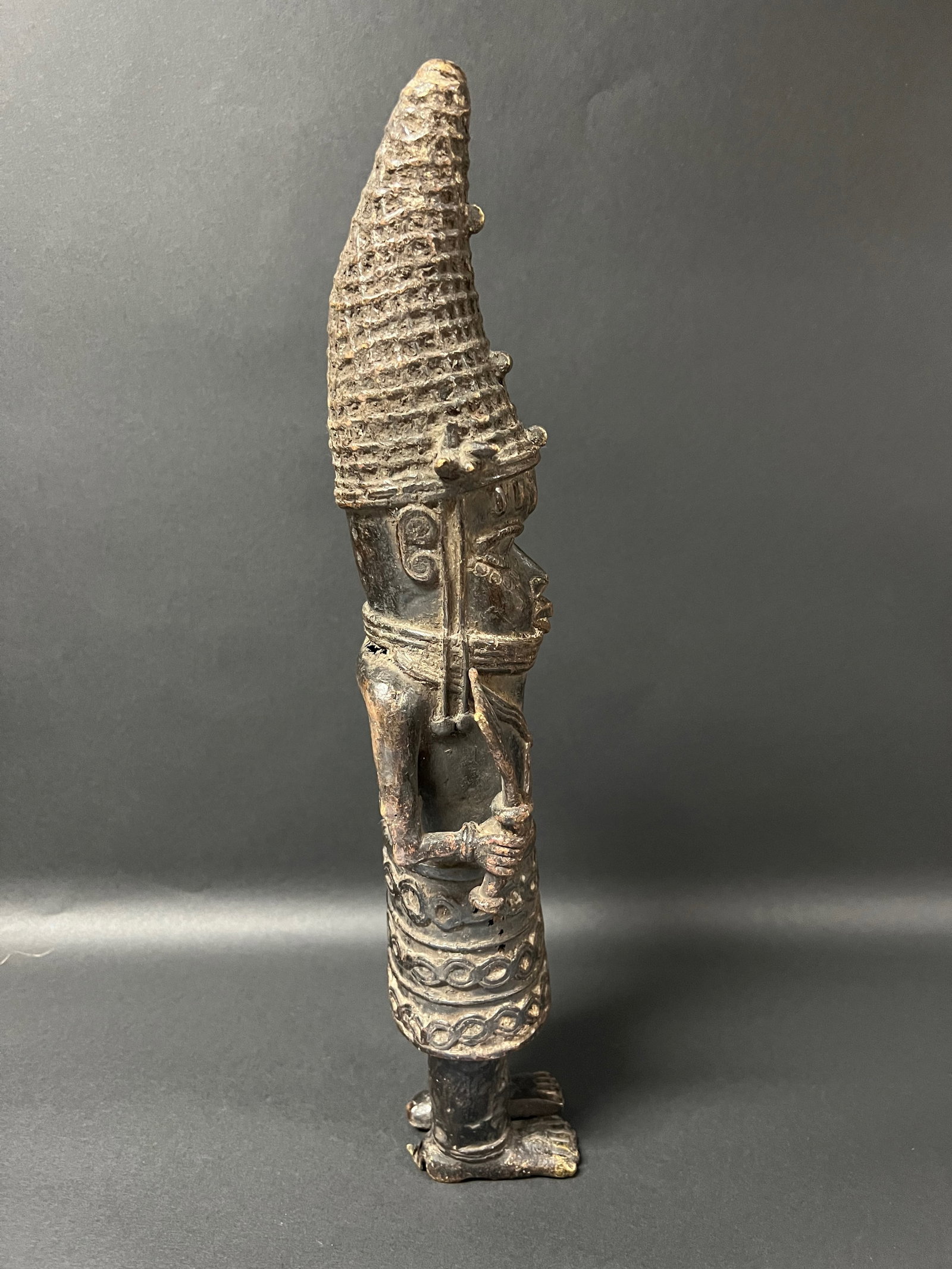 Benin Bronze Statue - 4