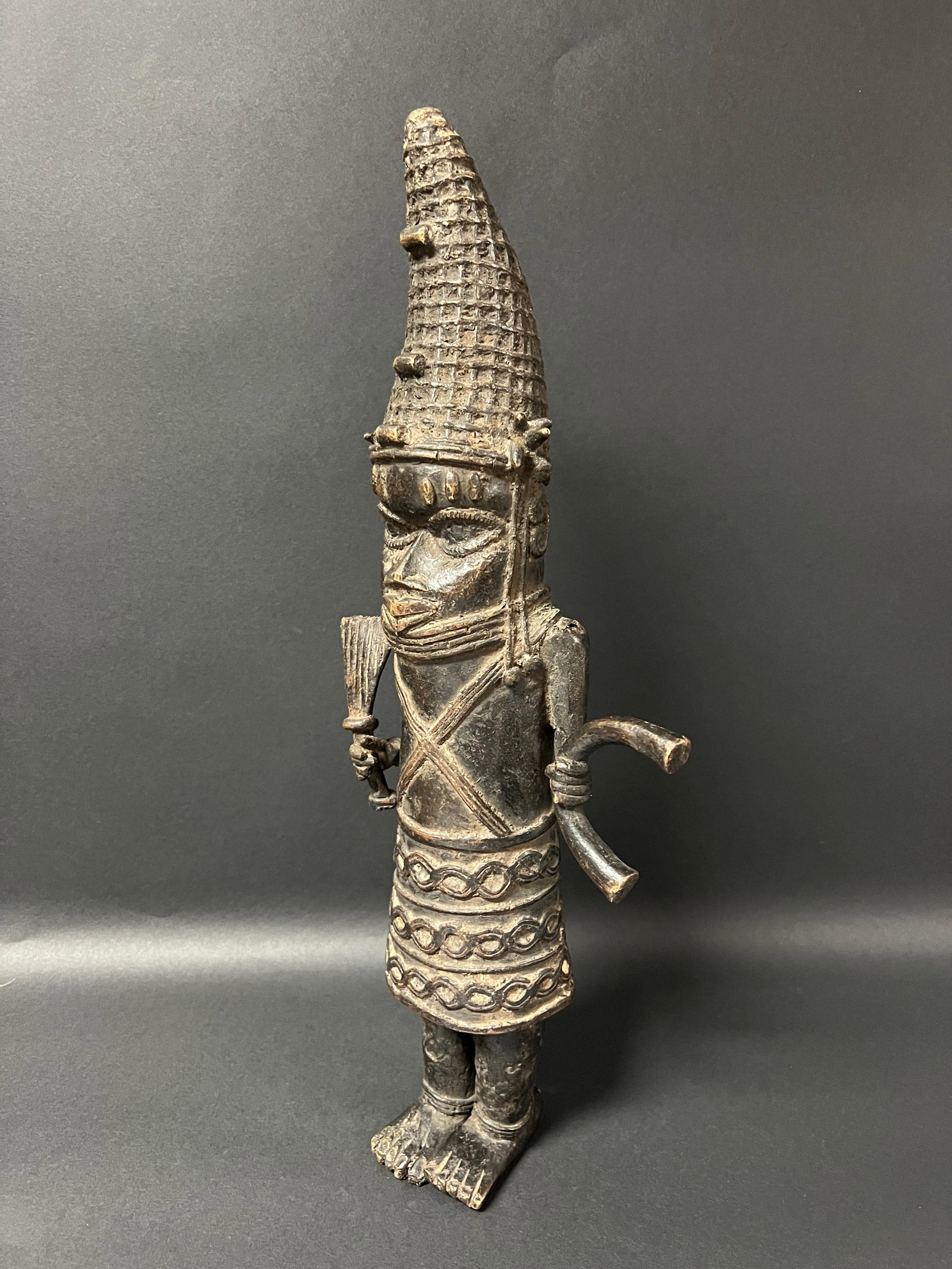 Benin Bronze Statue - 5