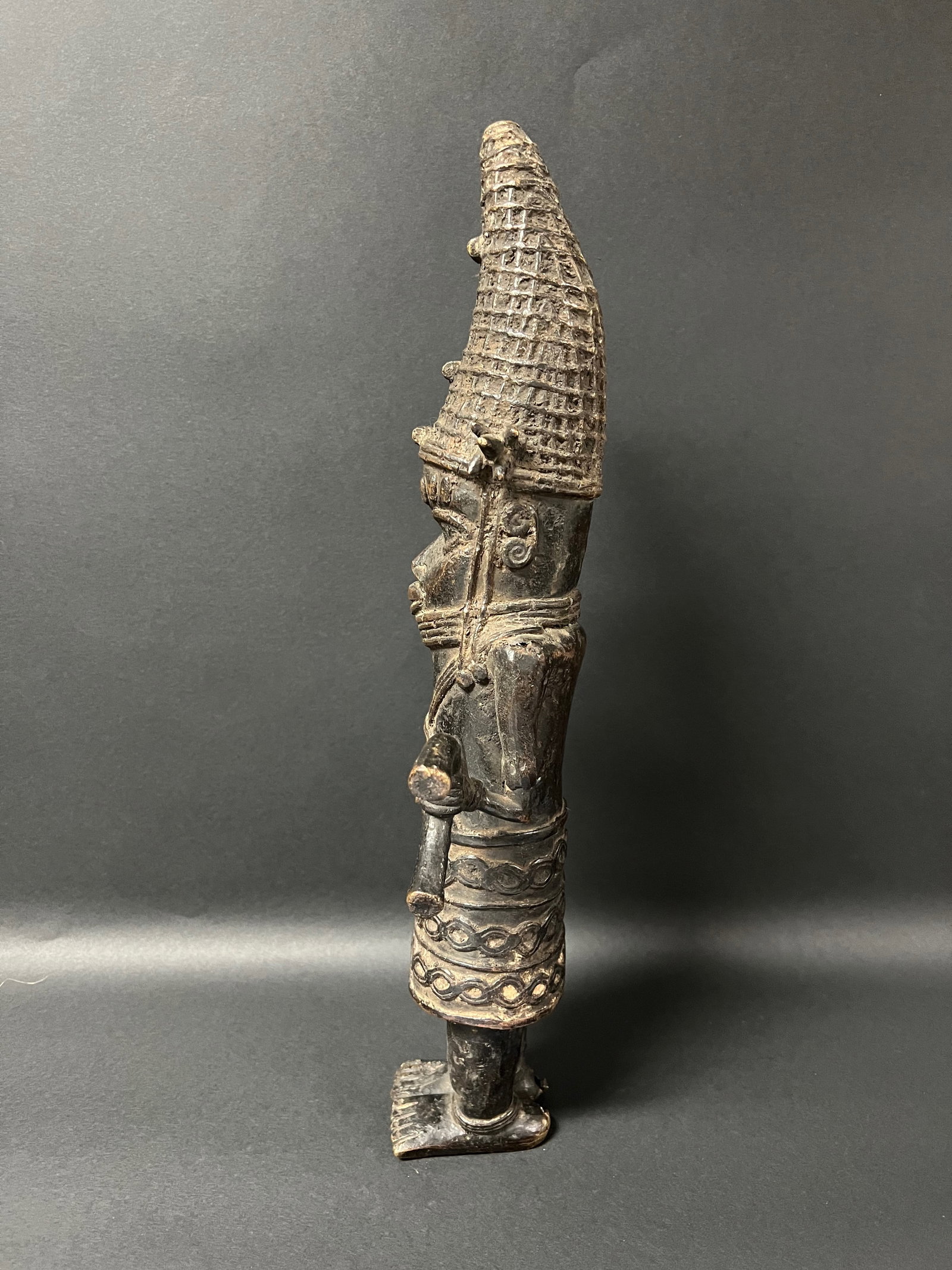 Benin Bronze Statue - 6