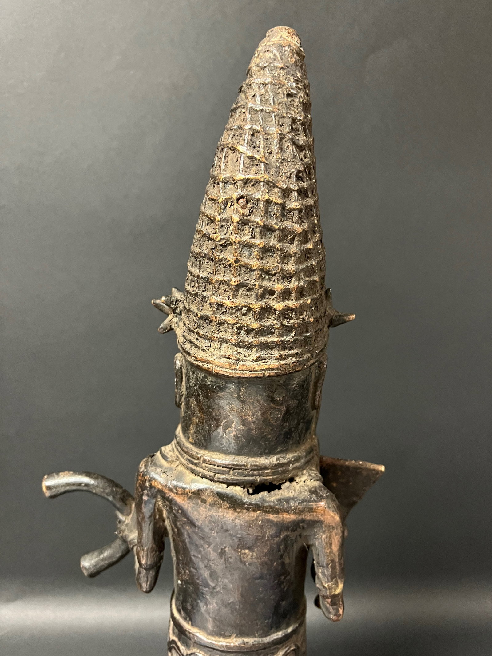 Benin Bronze Statue - 8