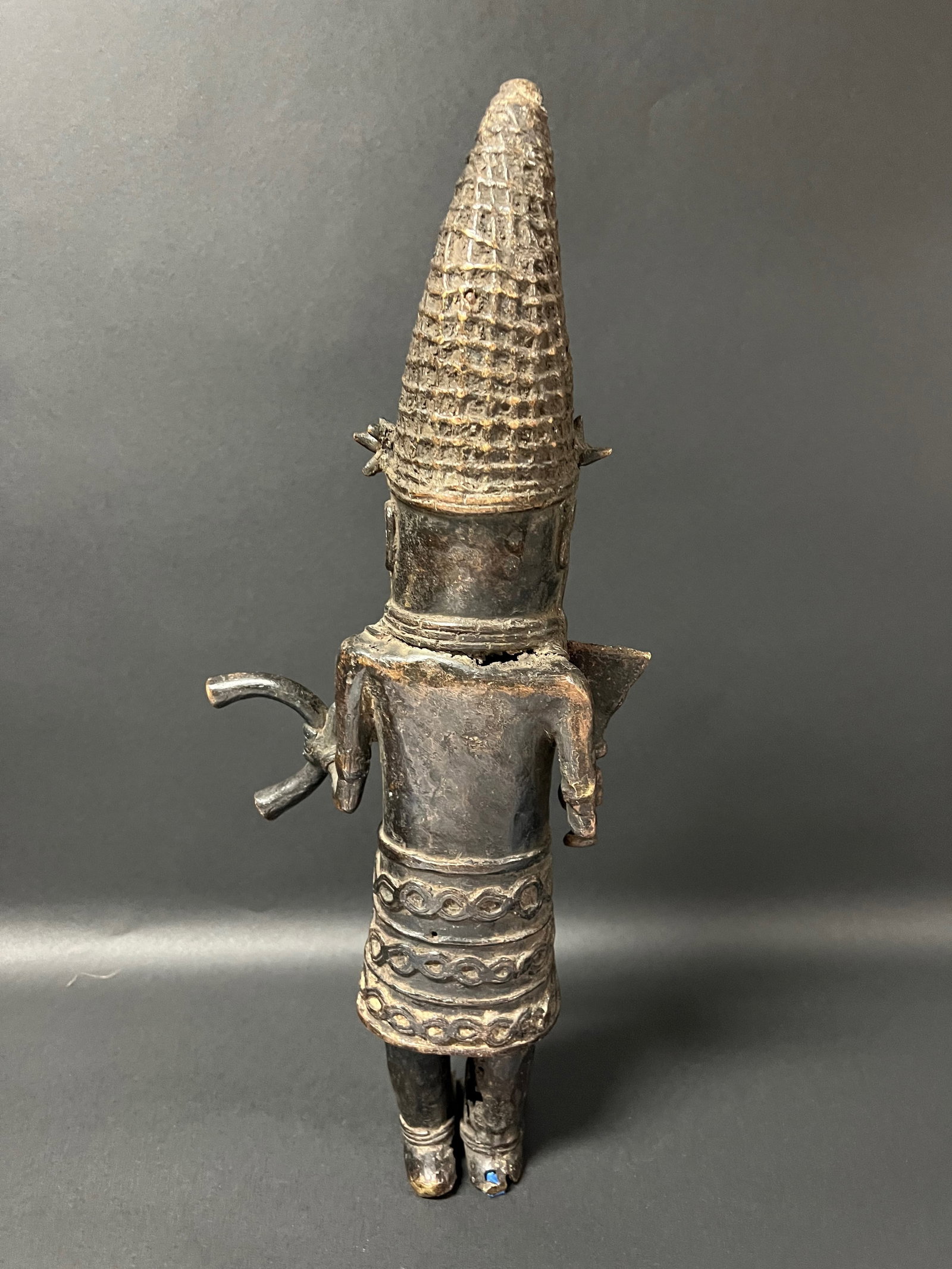 Benin Bronze Statue - 9