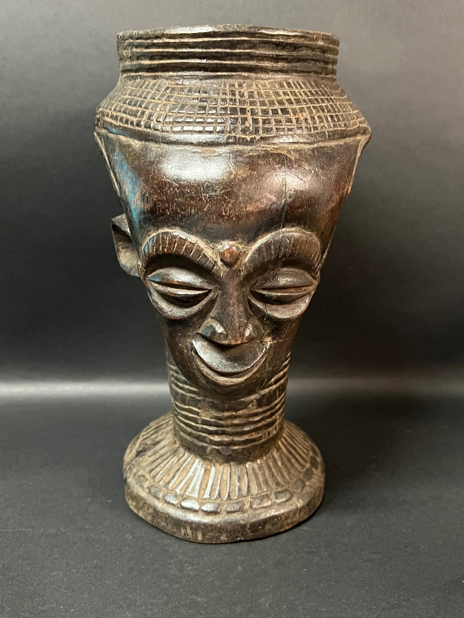 Carved Wood Kuba Cup (1 of 8)