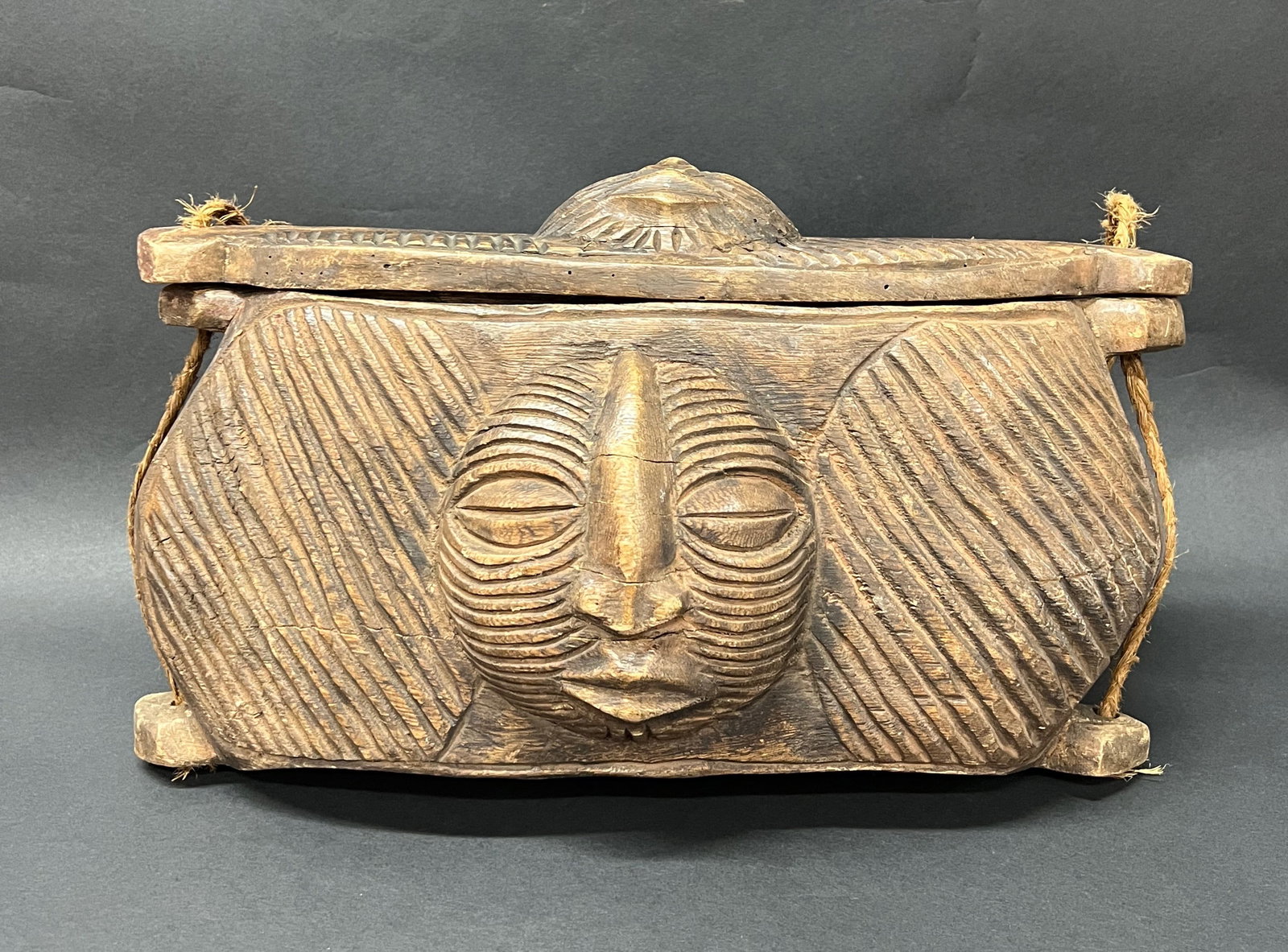 Carved Wood Kuba Bag (1 of 7)