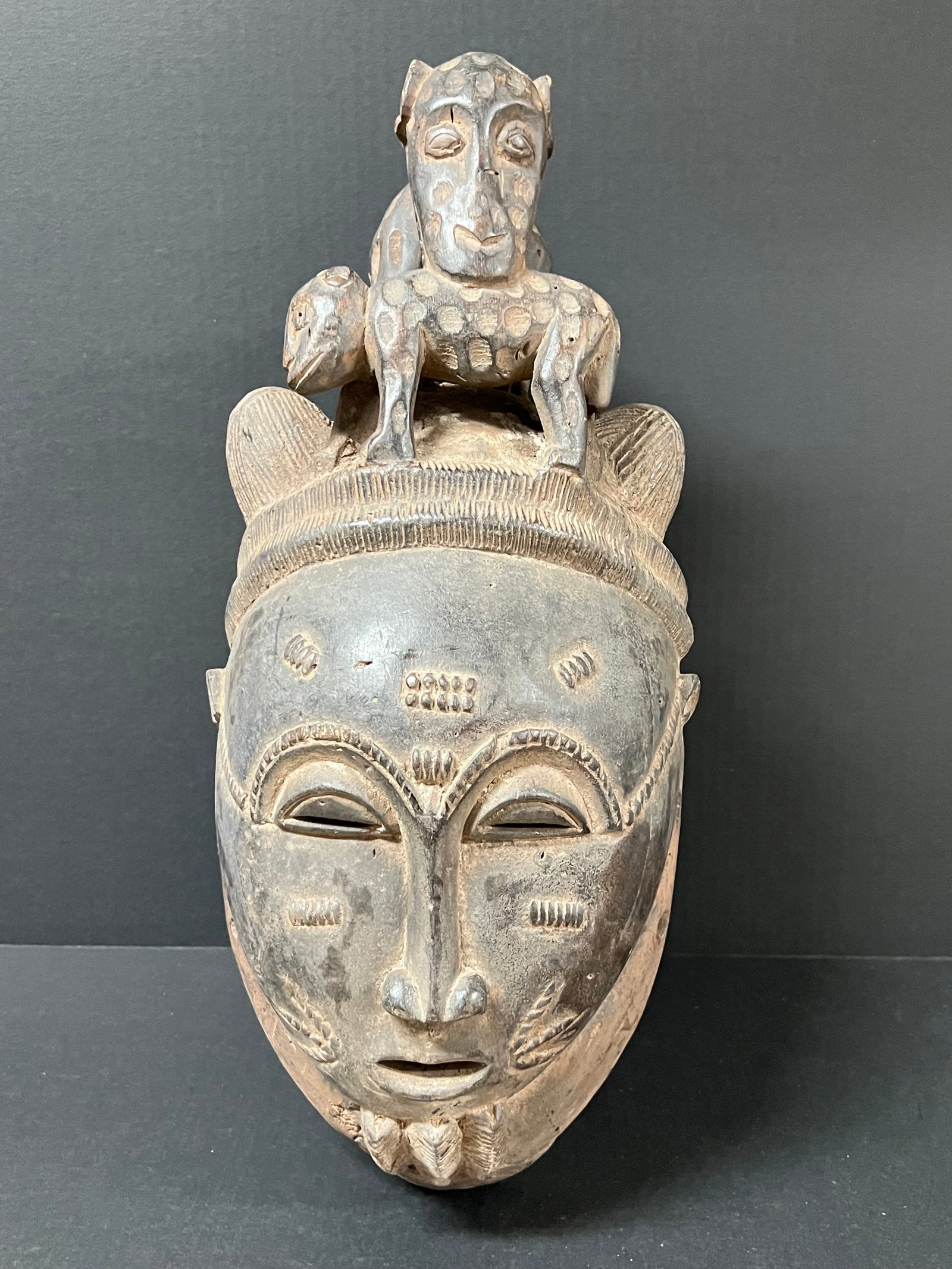 Carved Wood Baule Mask (1 of 8)