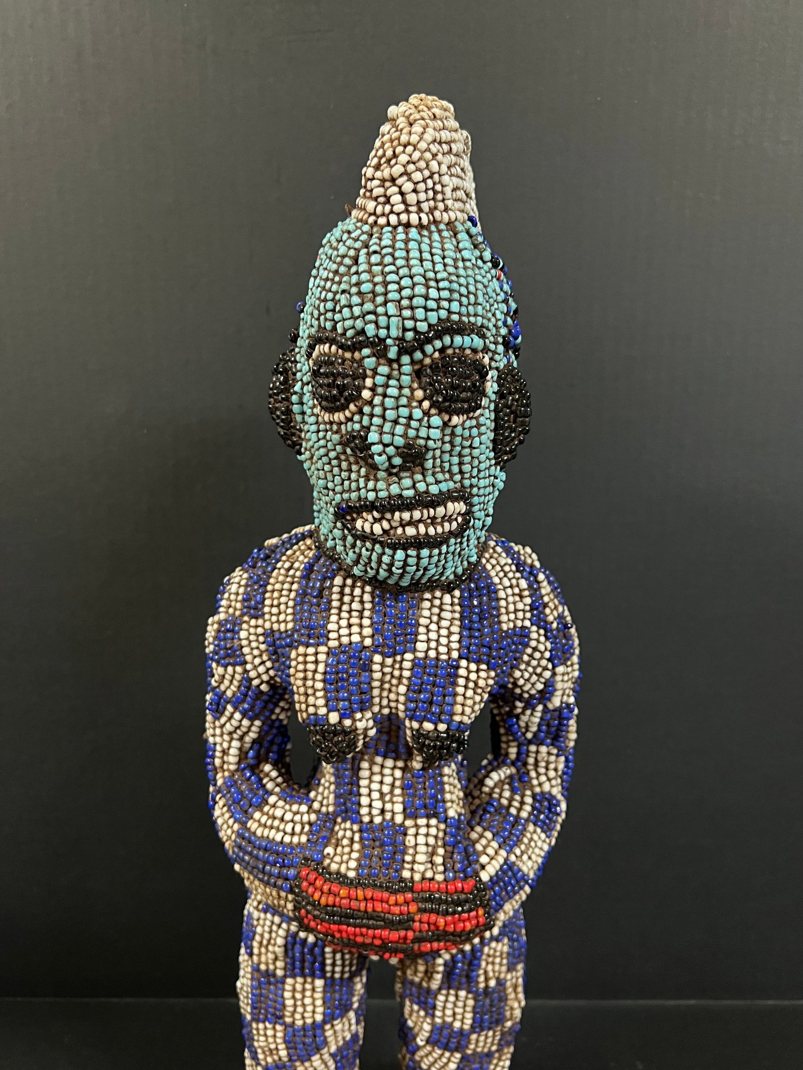 Bamileke Beaded Statue - 2