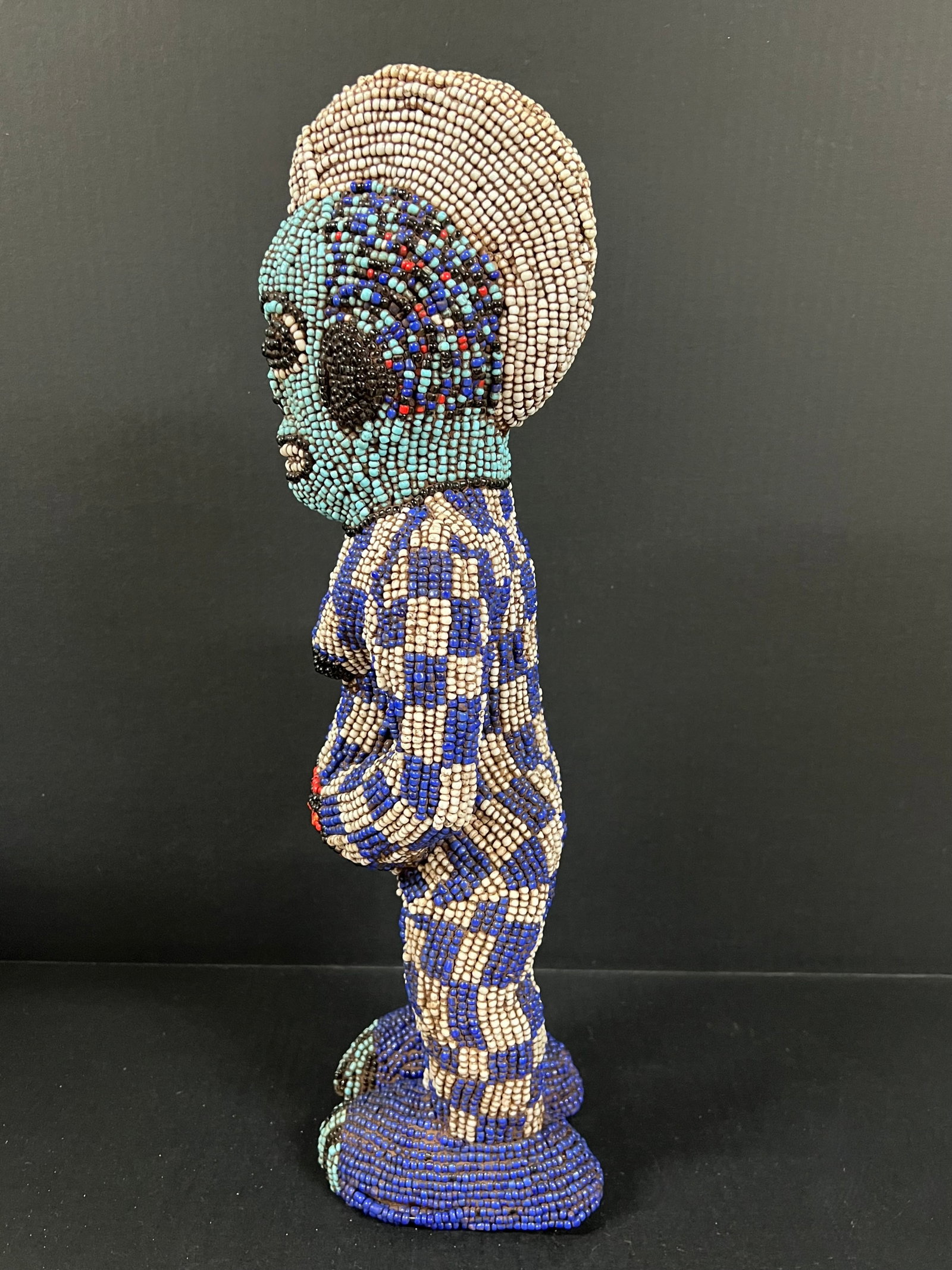 Bamileke Beaded Statue - 5