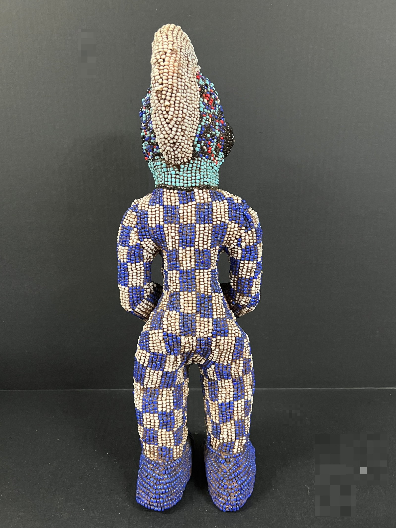 Bamileke Beaded Statue - 6