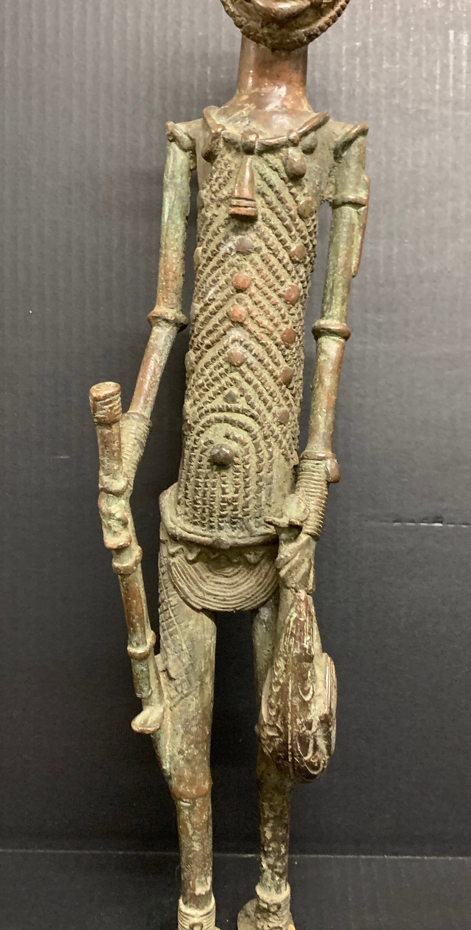 Dogon Bronze Statue - 4