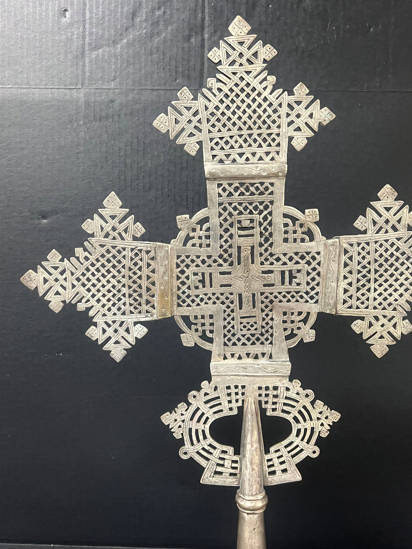 Ethiopian Processional Coptic Cross - 3