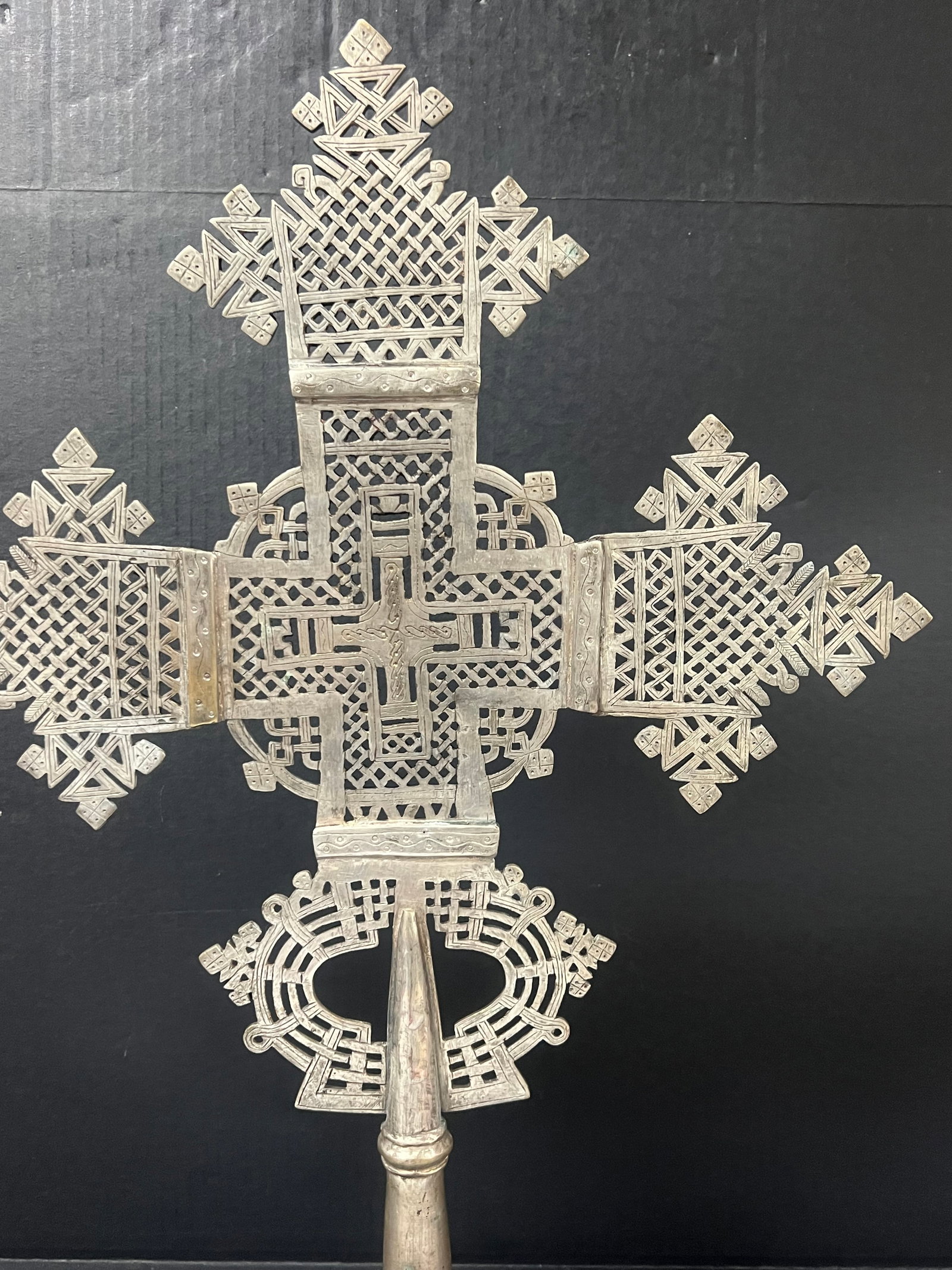 Ethiopian Processional Coptic Cross - 4