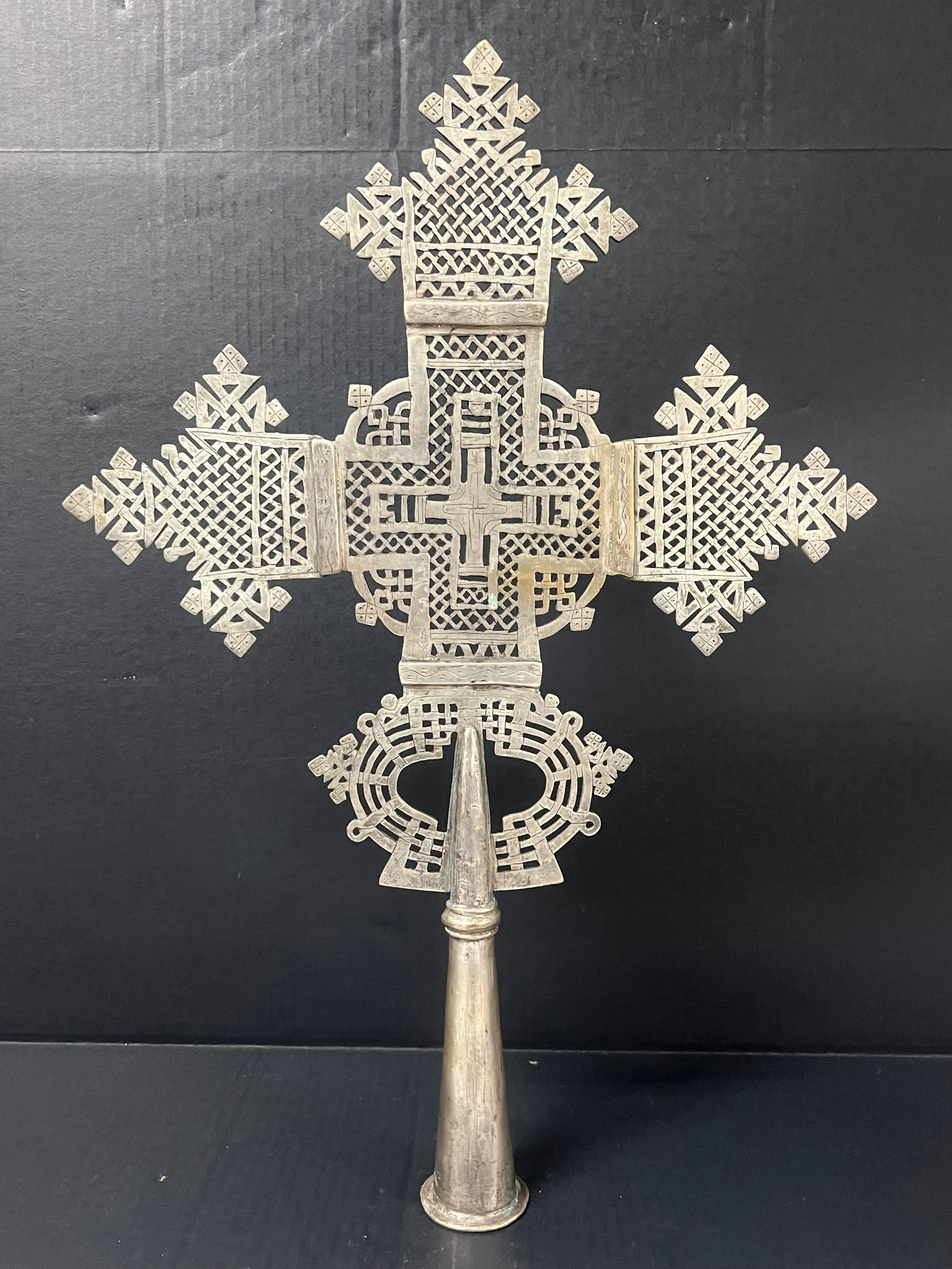 Ethiopian Processional Coptic Cross - 5