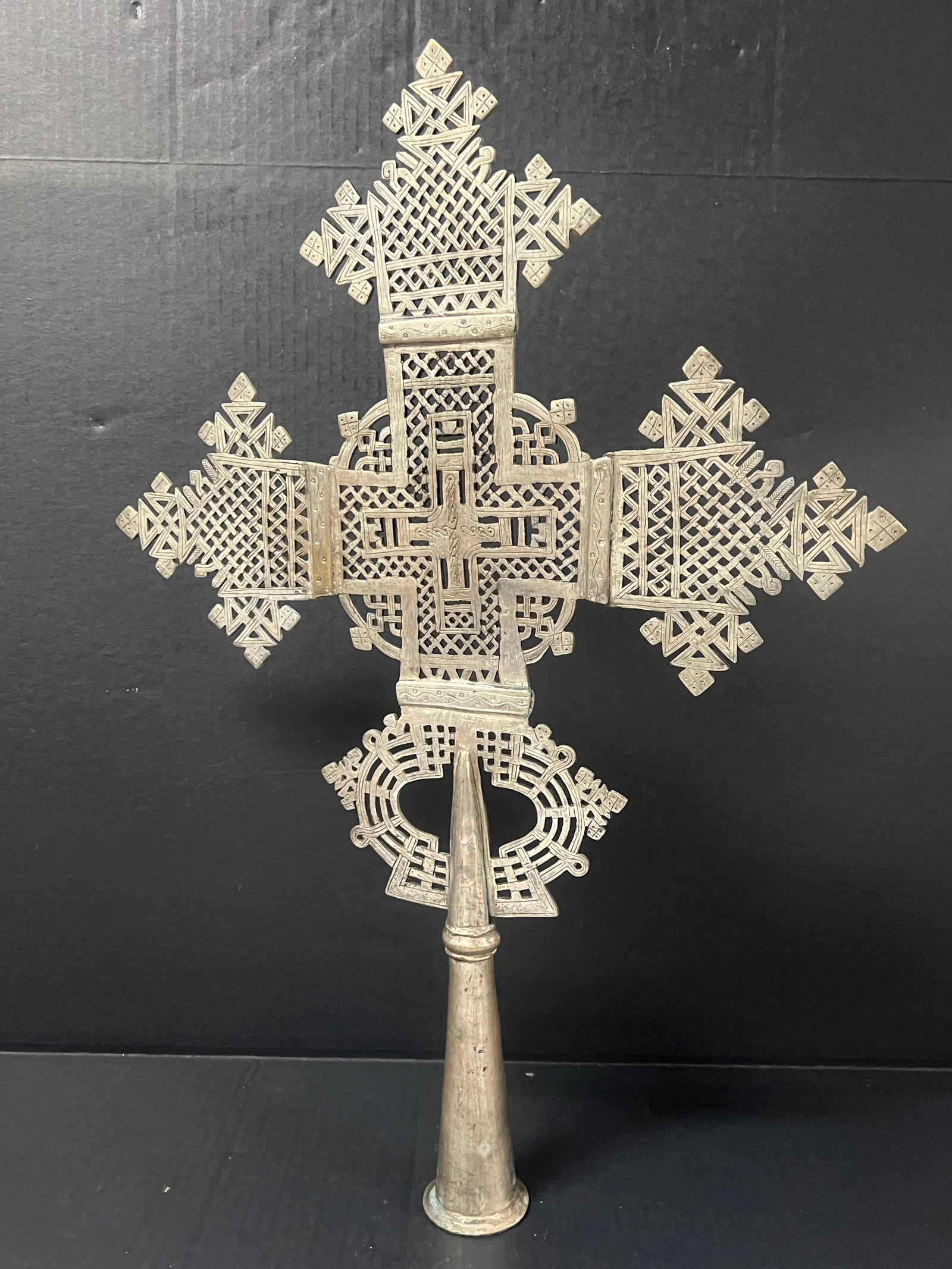 Ethiopian Processional Coptic Cross - 6