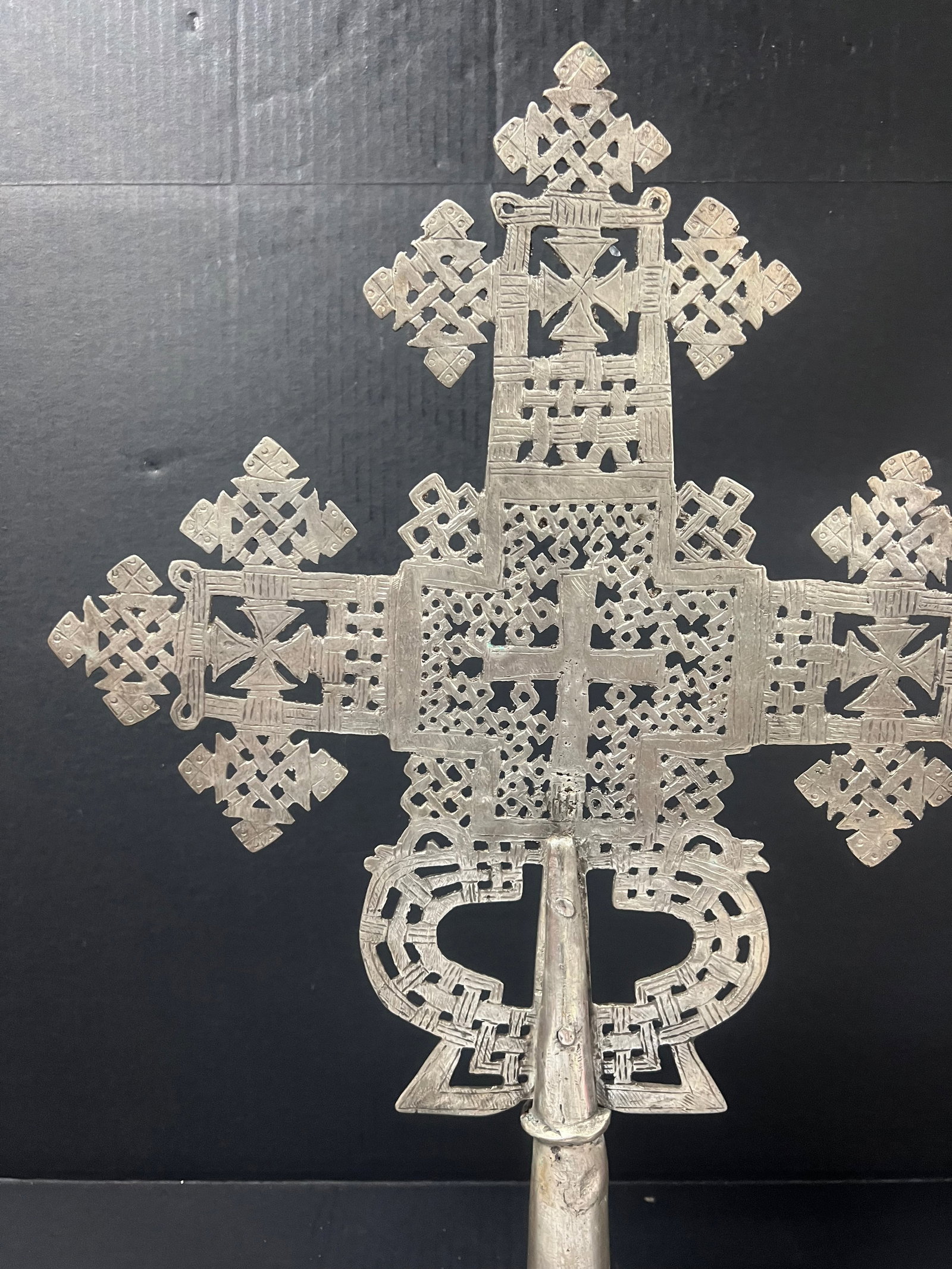 Ethiopian Processional Coptic Cross - 3