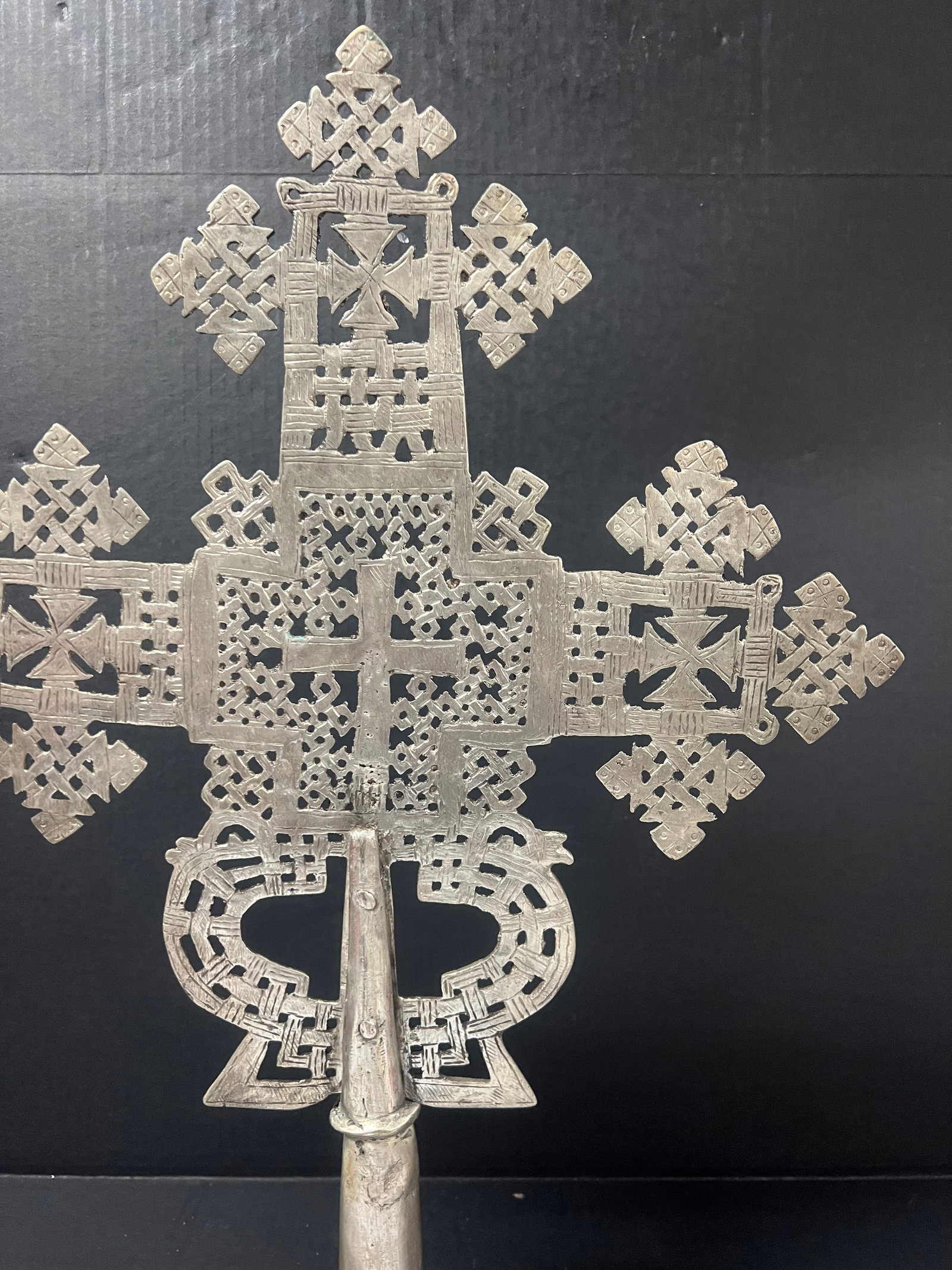 Ethiopian Processional Coptic Cross - 4