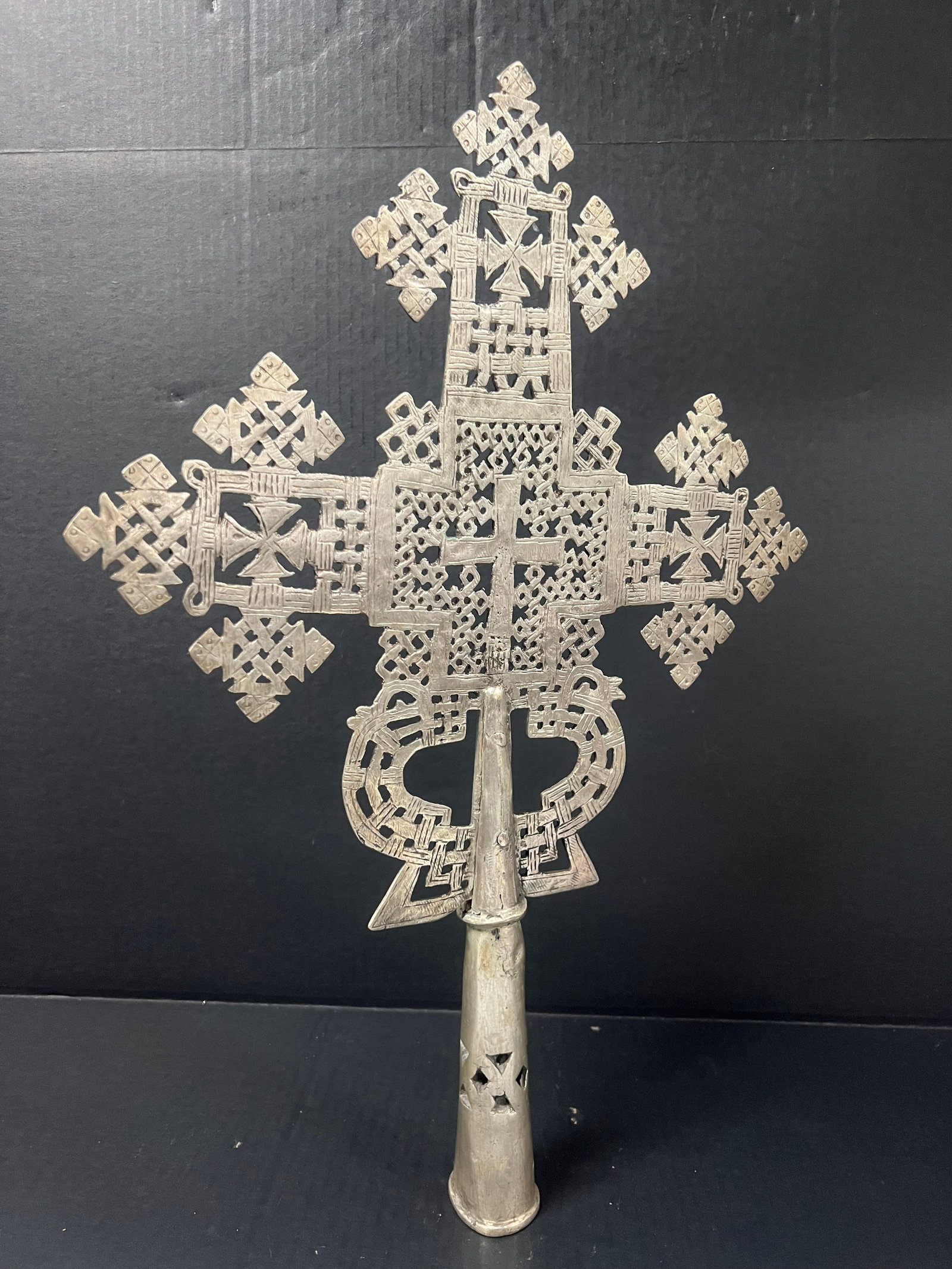 Ethiopian Processional Coptic Cross - 5