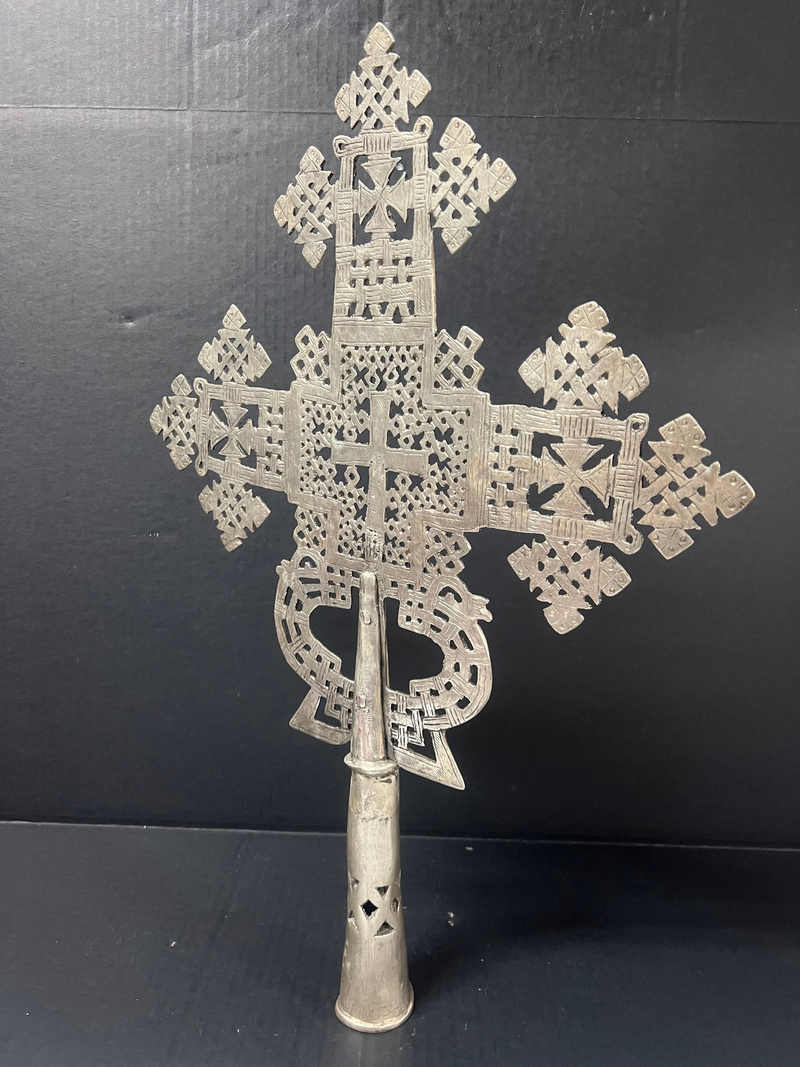 Ethiopian Processional Coptic Cross - 6