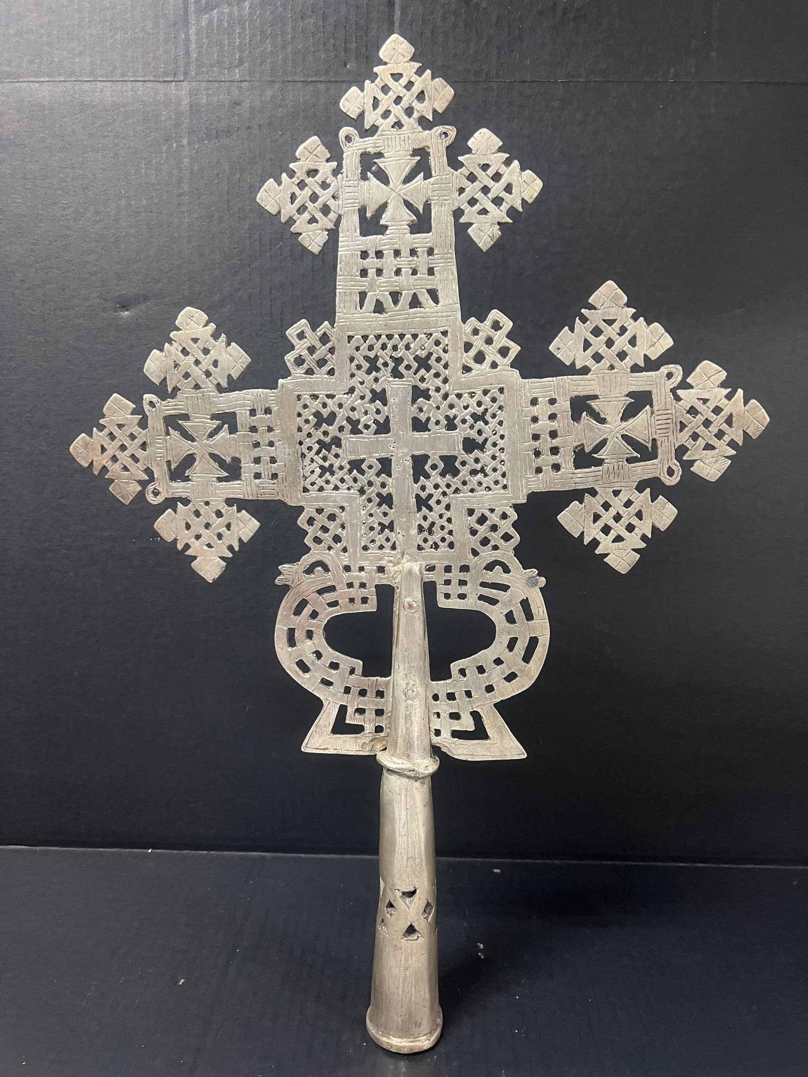 Ethiopian Processional Coptic Cross - 7