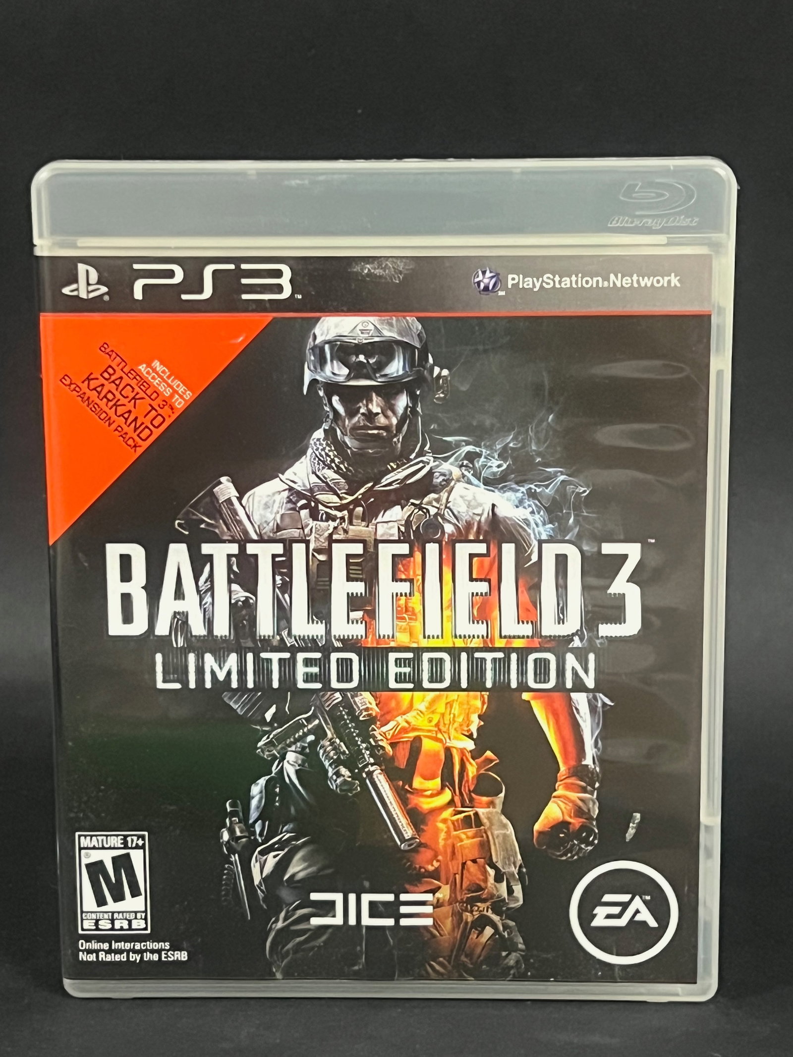 Pre Owned Original Battlefield 3 Limited Edition for Playstation 3: Pre Owned Original Battlefield 3 Limited Edition for Playstation 3. The dimension is 6.75 inches high x 5.25 inches wide. Please be aware that some of the items are vintage, secondhand, old ages,