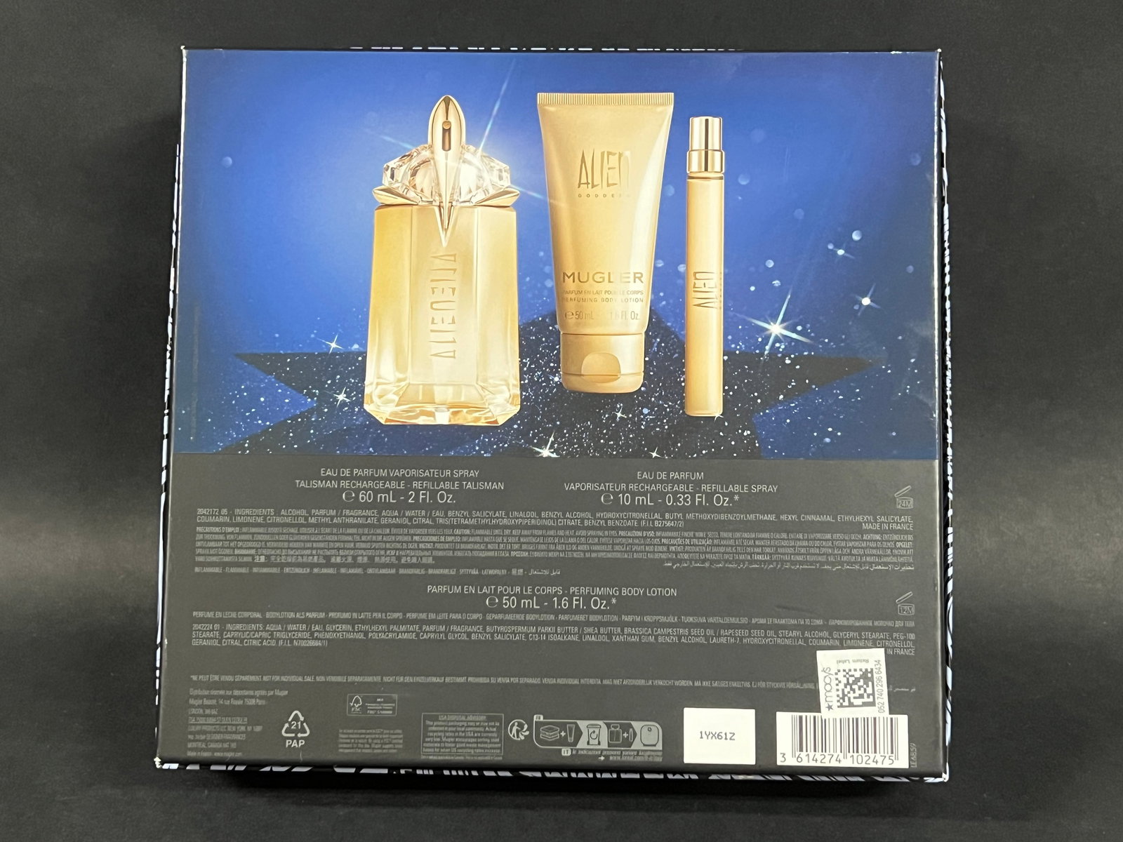Empty Box Only - Mugler Gift Set Box - 6
