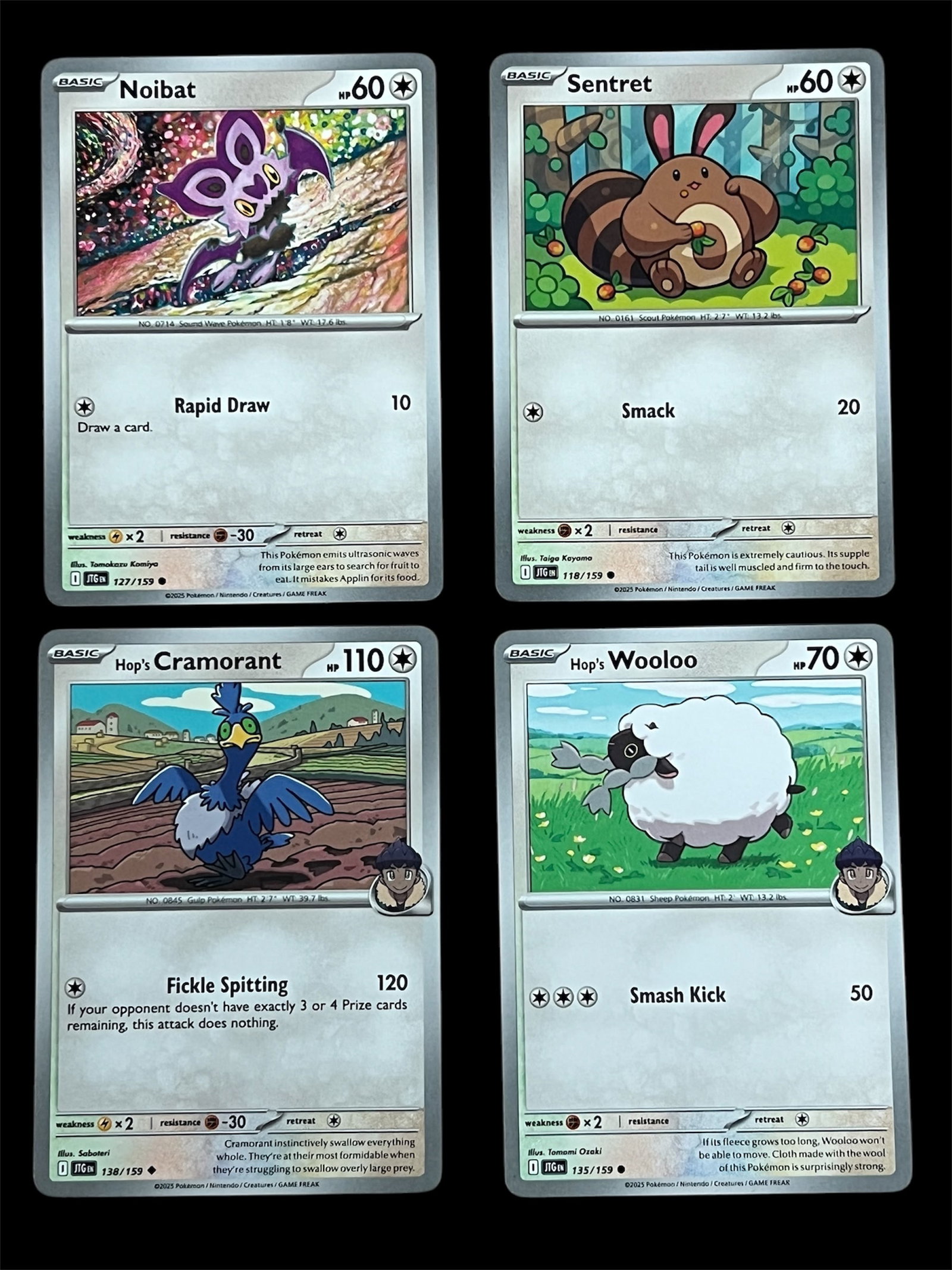 Pokemon Trading Card Lot of 4: Pokemon Trading Cards Lot of 4. The dimension is 3.5 inches high x 2.5 inches wide. Please be aware that some of the items are vintage, secondhand, old ages, antiques and may have a defects or sign