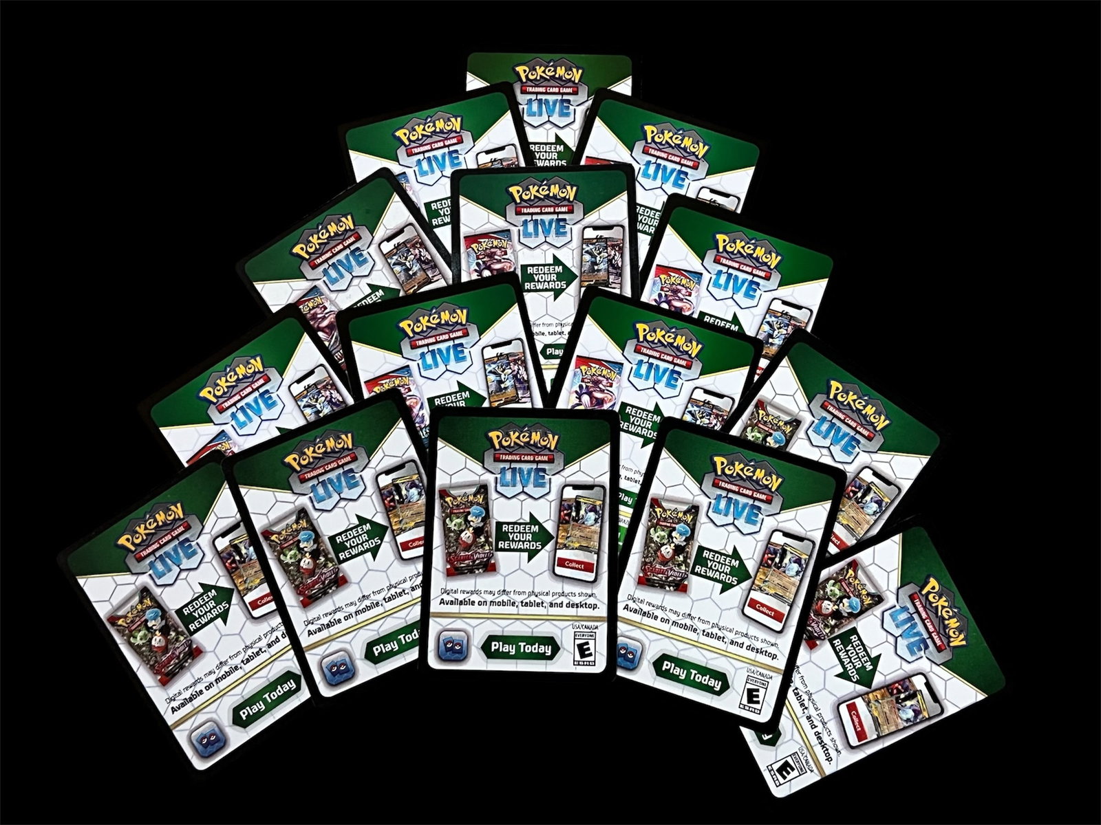 100X Online Rewards Barcode Pokemon Trading Card: 100X Online Rewards Barcode Pokemon Trading Cards. The dimension is 3.5 inches high x 2.5 inches wide. Please be aware that some of the items are vintage, secondhand, old ages, antiques and may have