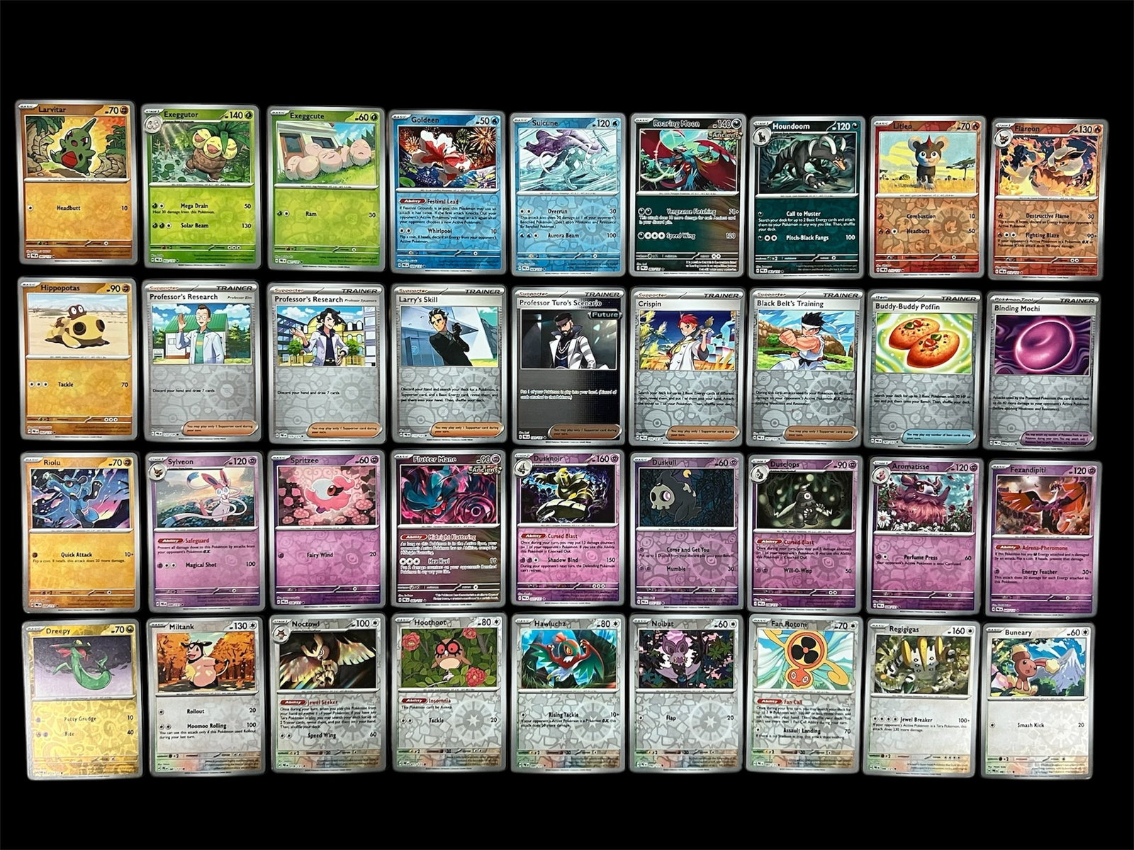 36X Prismatic Evolutions Set Reverse Holofoil Pokemon Trading Cards: 36X Prismatic Evolutions Set Reverse Holofoil Pokemon Trading Cards. The dimension is 3.5 inches high x 2.5 inches wide. Please be aware that some of the items are vintage, secondhand, old ages,
