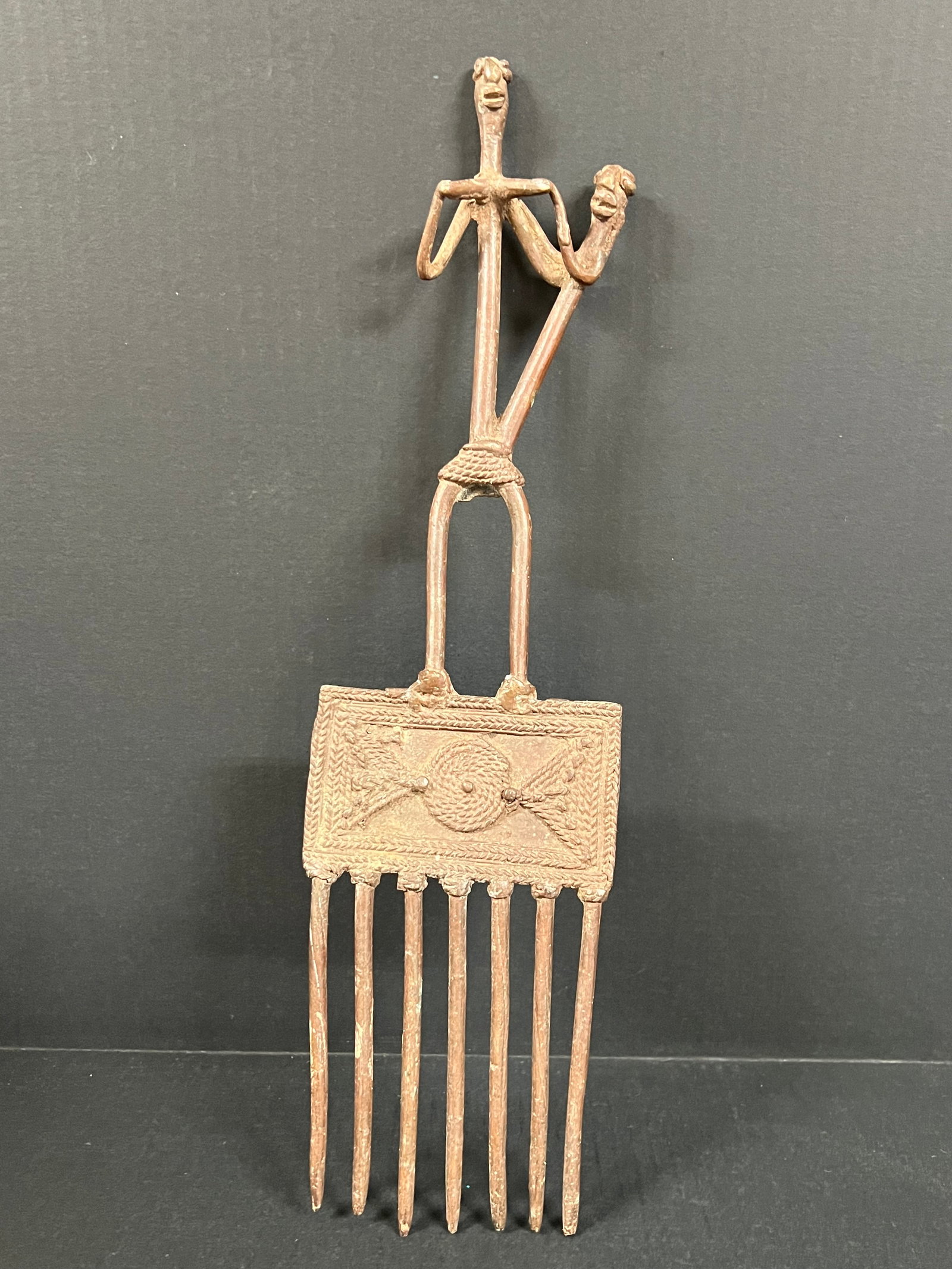 Dogon Bronze Comb - 5