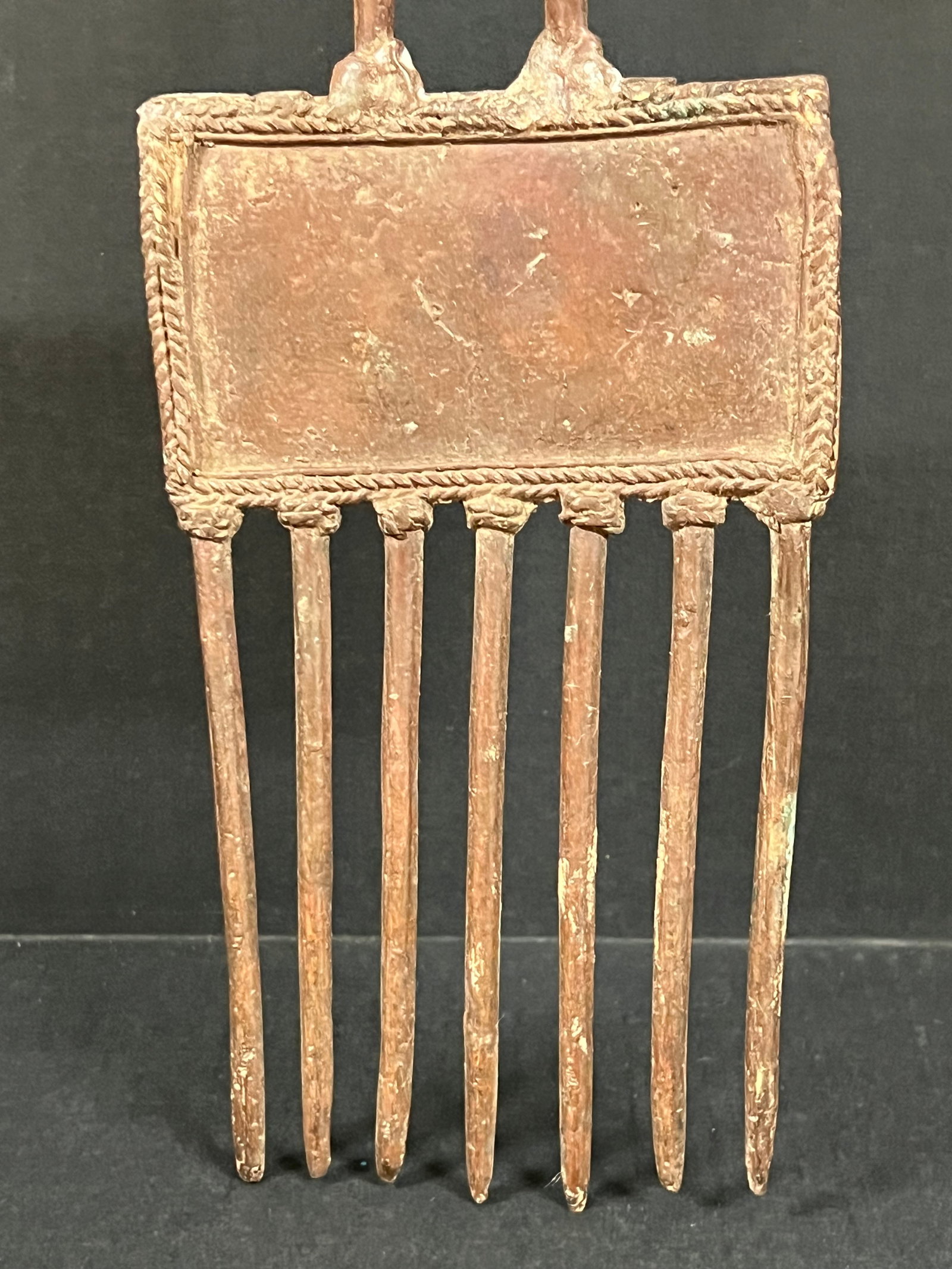 Dogon Bronze Comb - 6