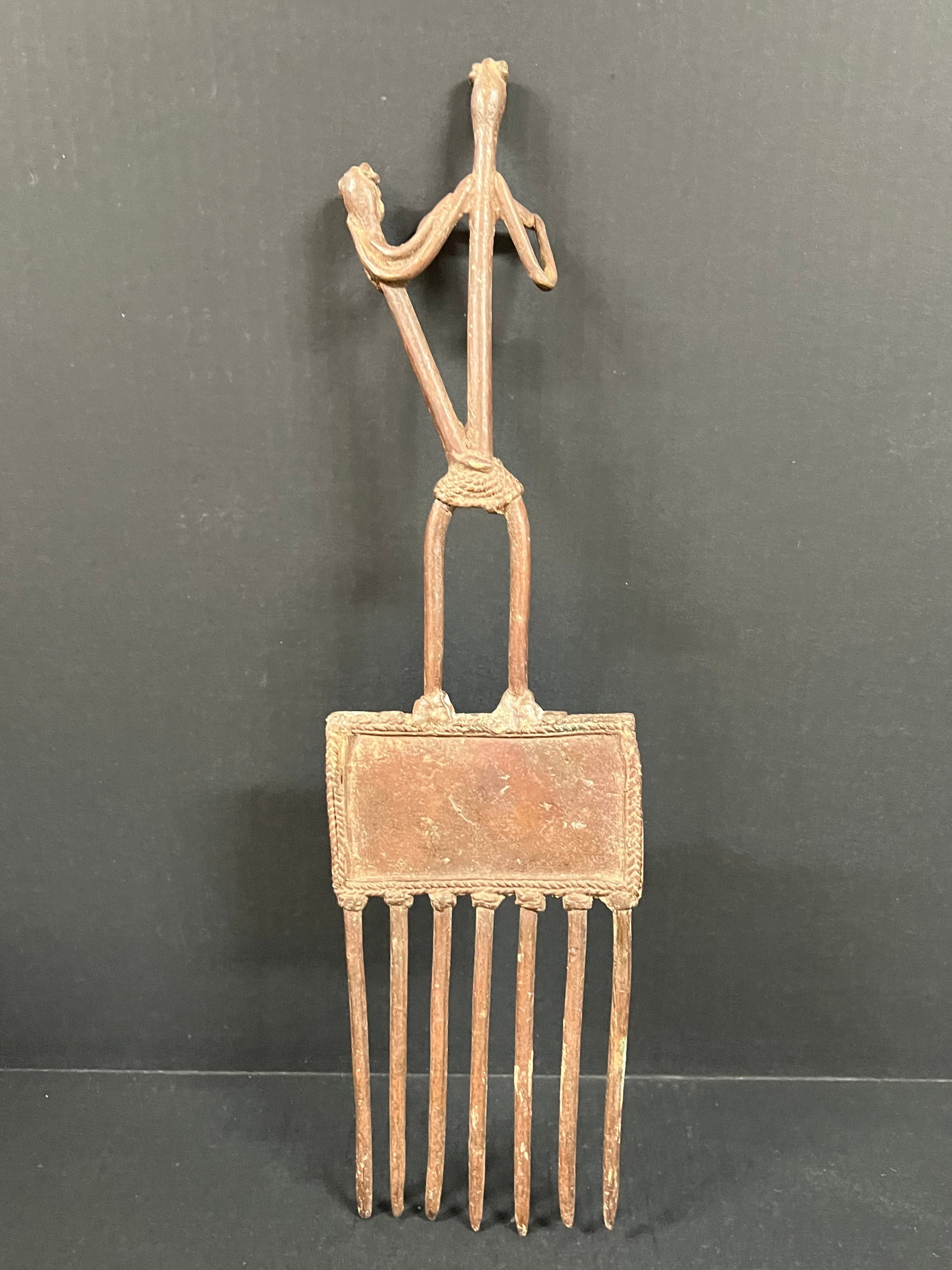 Dogon Bronze Comb - 8