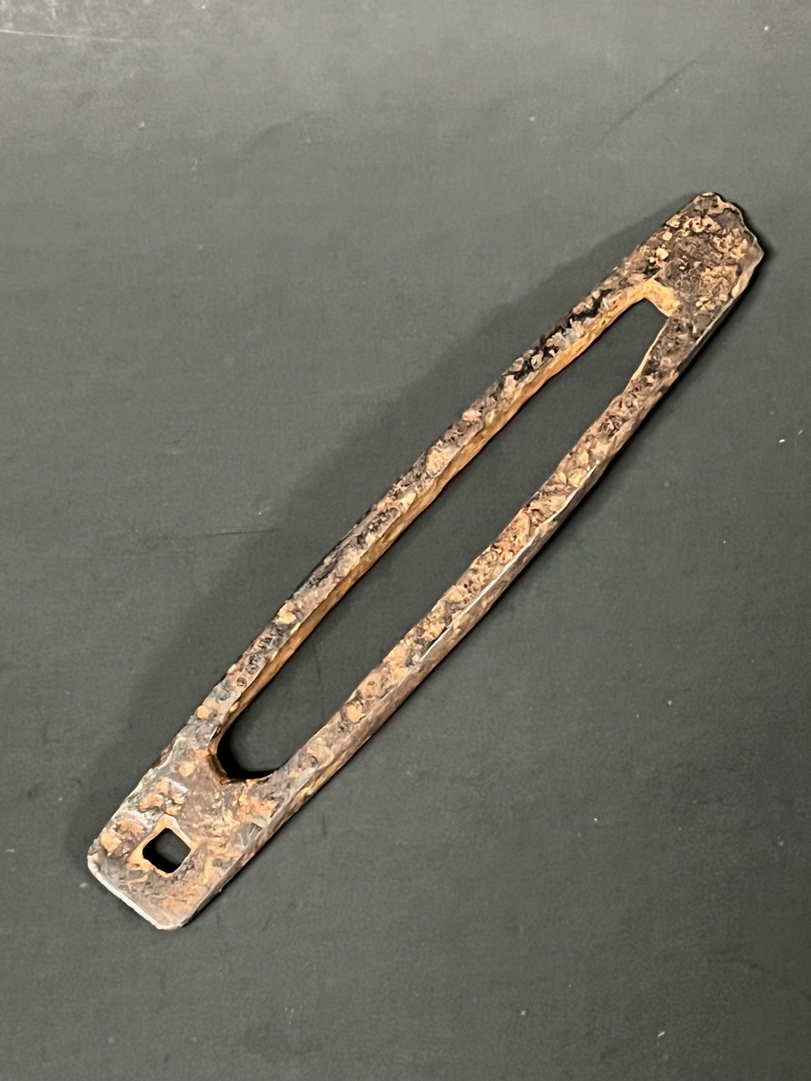 Medieval Bronze Fire Stricker: Medieval Bronze Firs Stricker. The dimension is 5 inches high x 1 inches wide. Please be aware that some of the items are vintage, secondhand, old ages, antiques and may have a defects or sign of ages