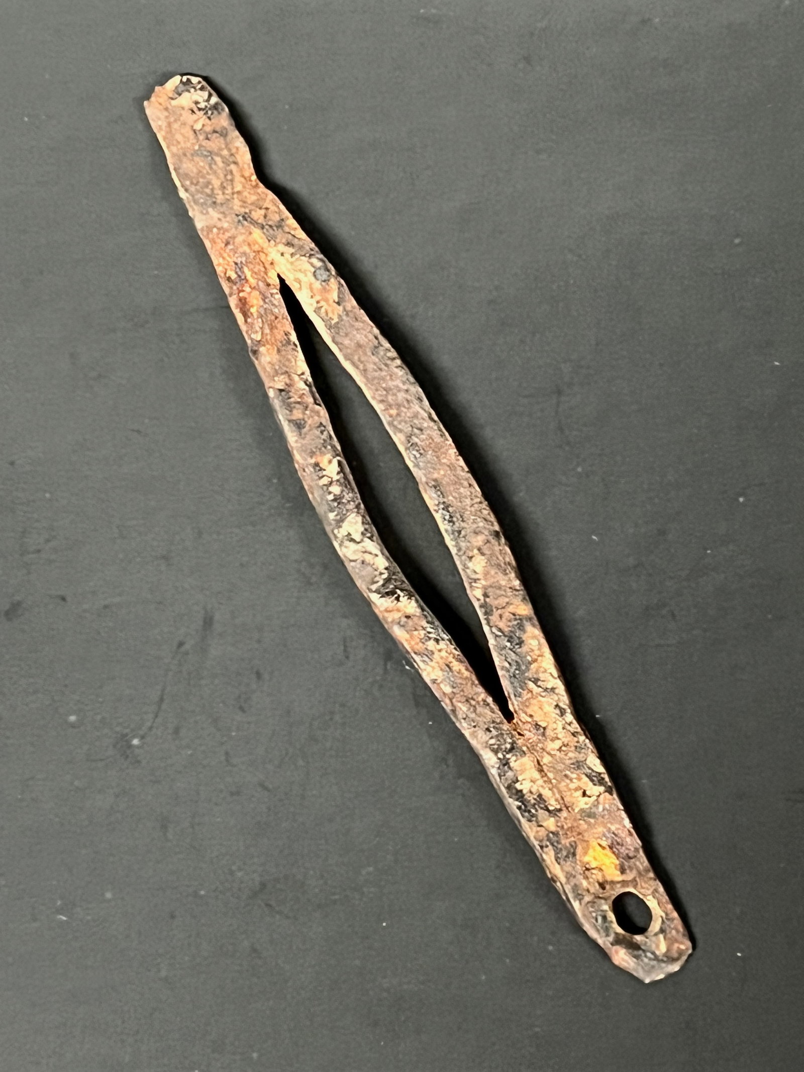 Medieval Bronze Fire Stricker: Medieval Bronze Fire Stricker. The dimension is 5 inches high x 1 inches wide. Please be aware that some of the items are vintage, secondhand, old ages, antiques and may have a defects or sign of ages