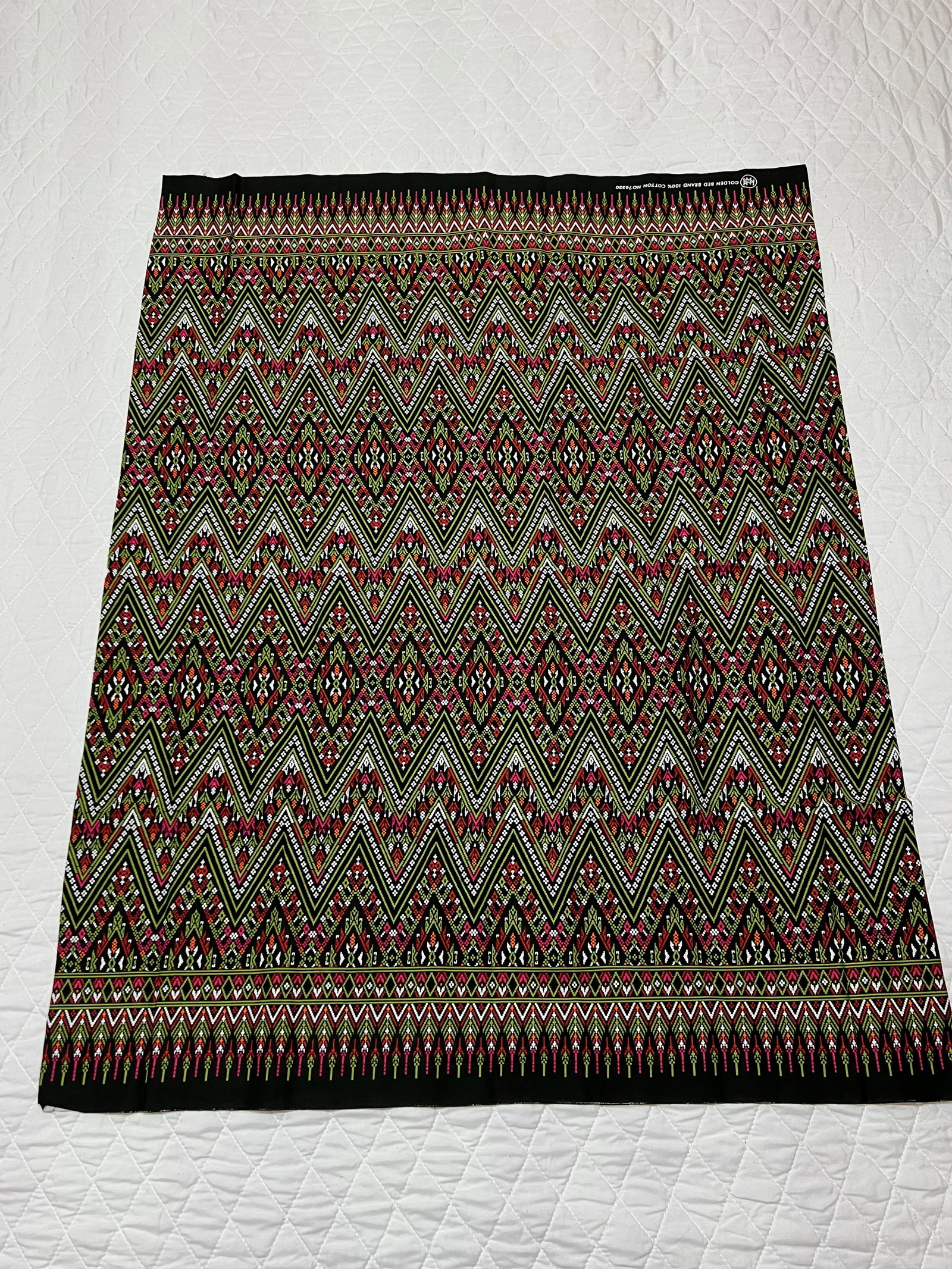 Southeast Asian Cotton Fabric Tube Skirt Clothing: Southeast Asian 100% Cotton Fabric Tube Skirt Clothing. The dimension is 45 inches high x 37 inches wide. Please be aware that some of the items are vintage, secondhand, old ages, antiques and may