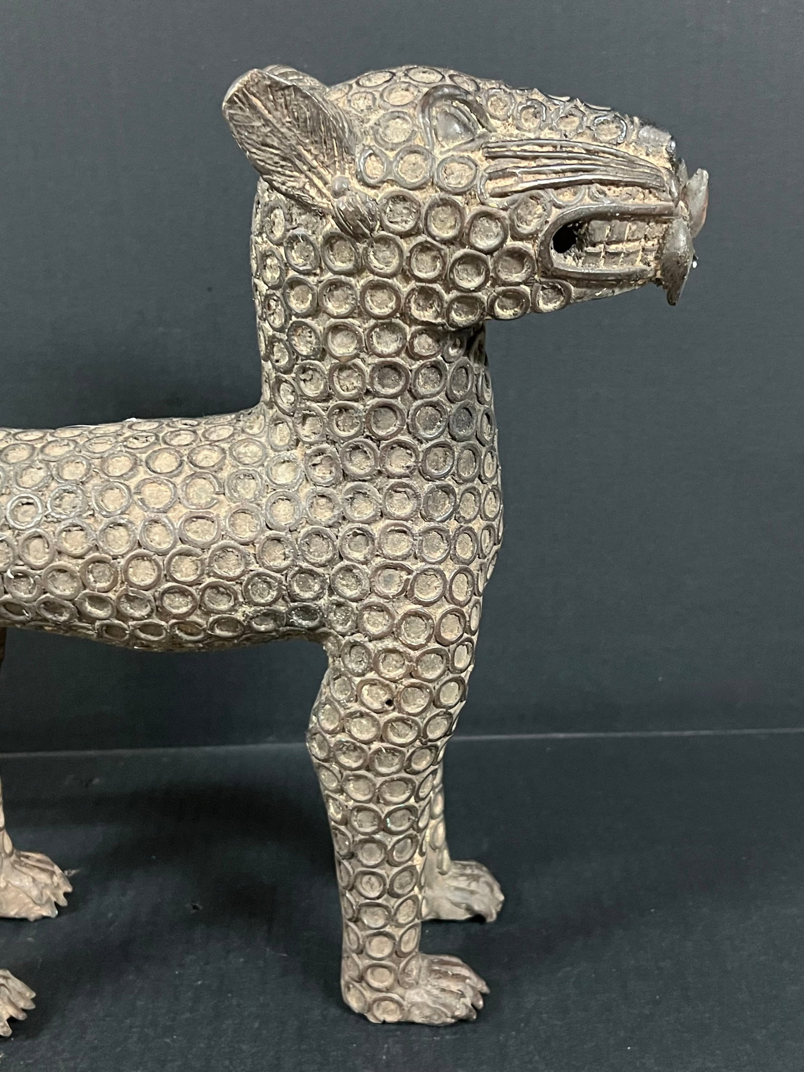 Leopard Bronze Sculpture - 2