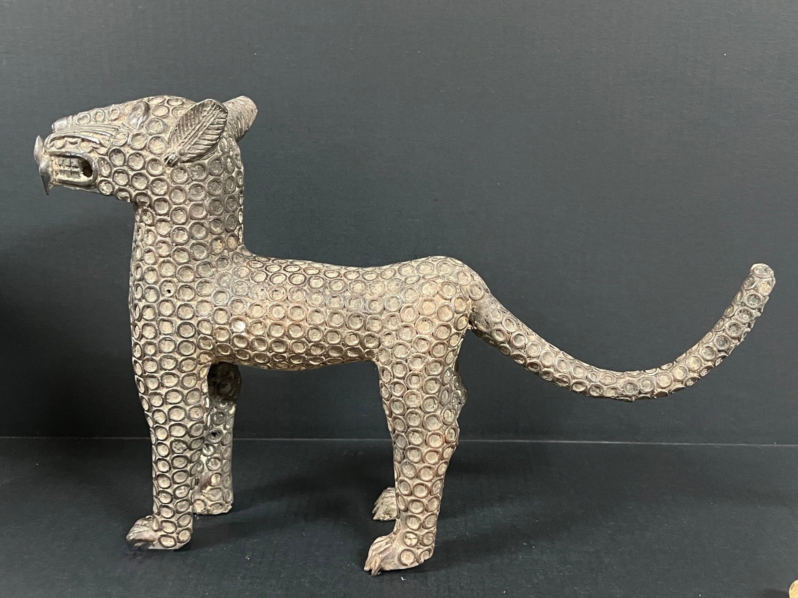 Leopard Bronze Sculpture - 8