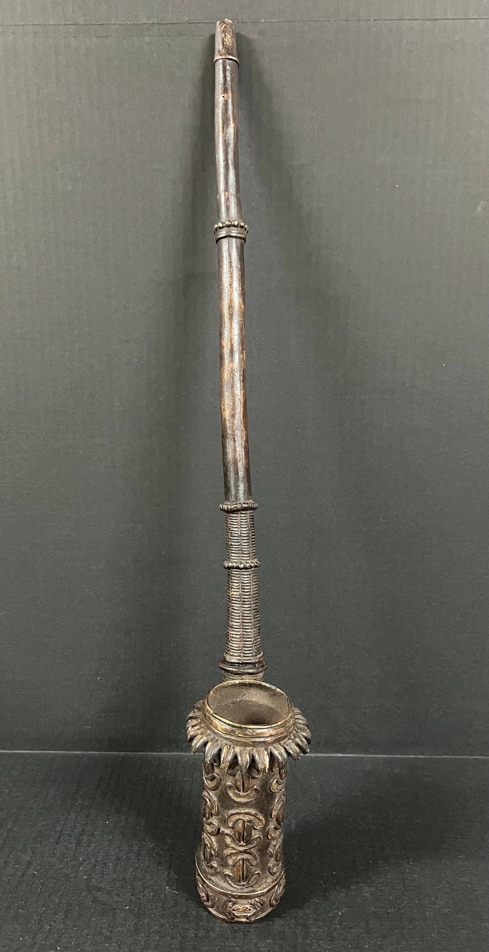 Bamun Bronze Smoking Pipe (1 of 10)