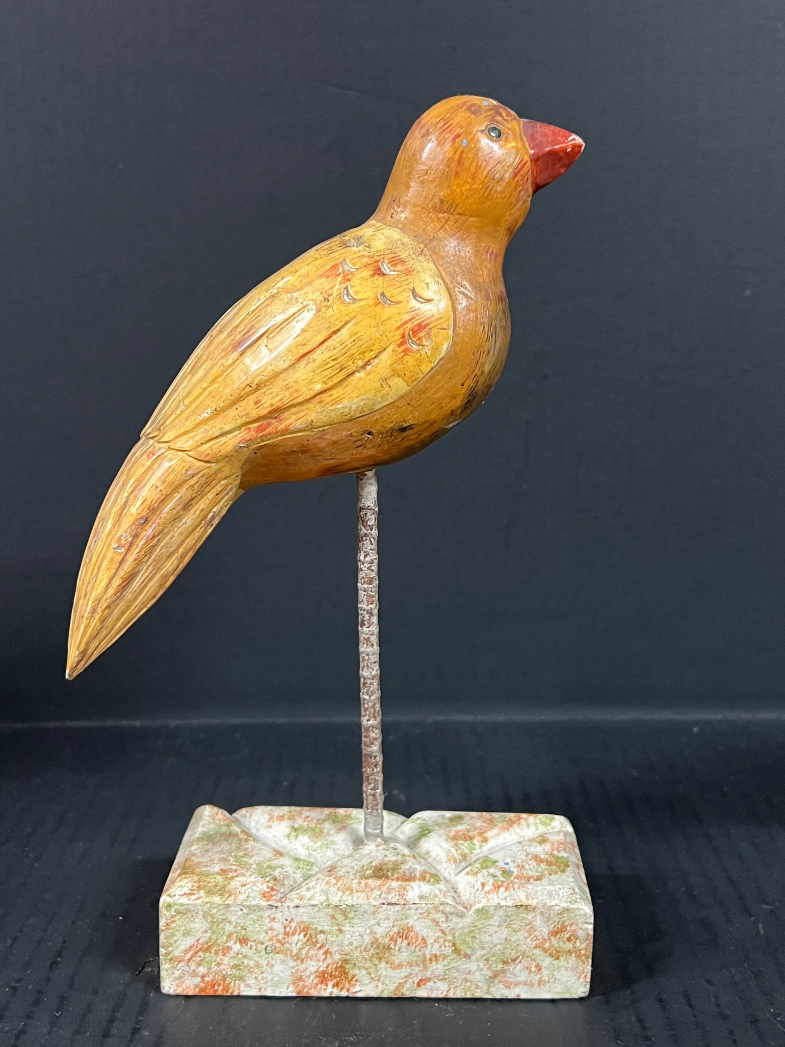 Carved Wood Bird (1 of 6)