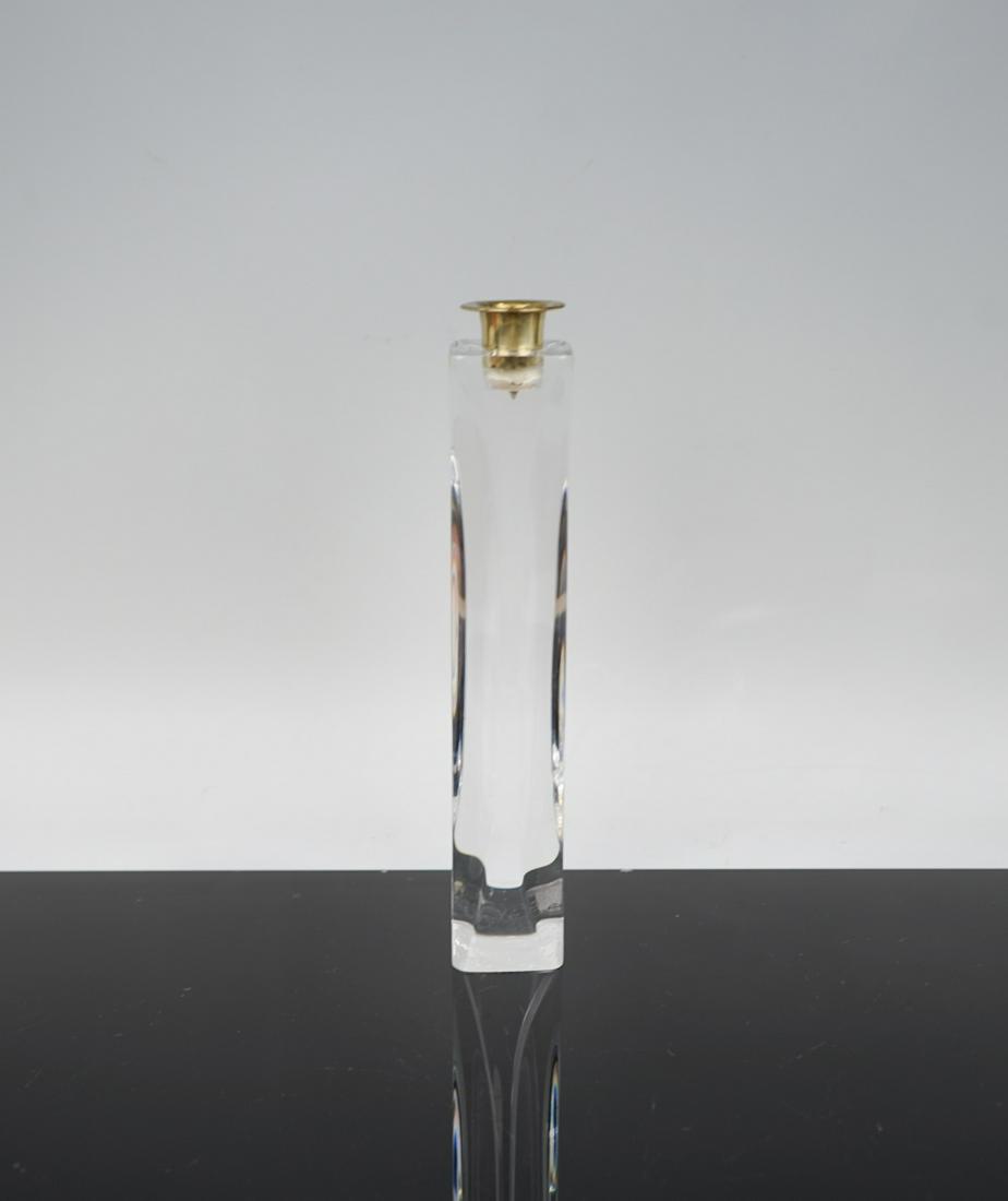 Van Teal Lucite and Metal Candle Holder: N/A