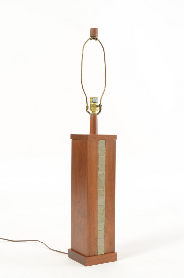 Jane, Gordon Martz: Marshall Studios Walnut, Tile Lamp (1 of 4)