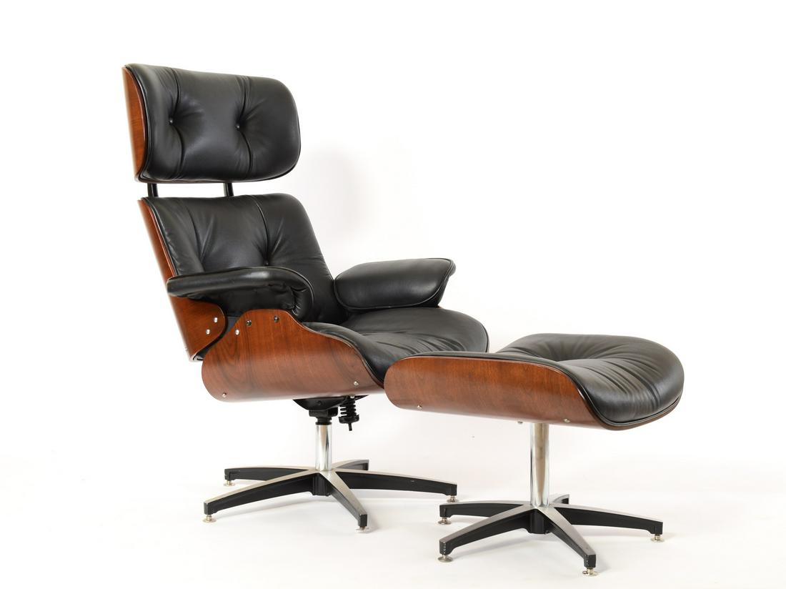 Tall Eames Style Mid Century Modern Lounge Chair (1 of 13)