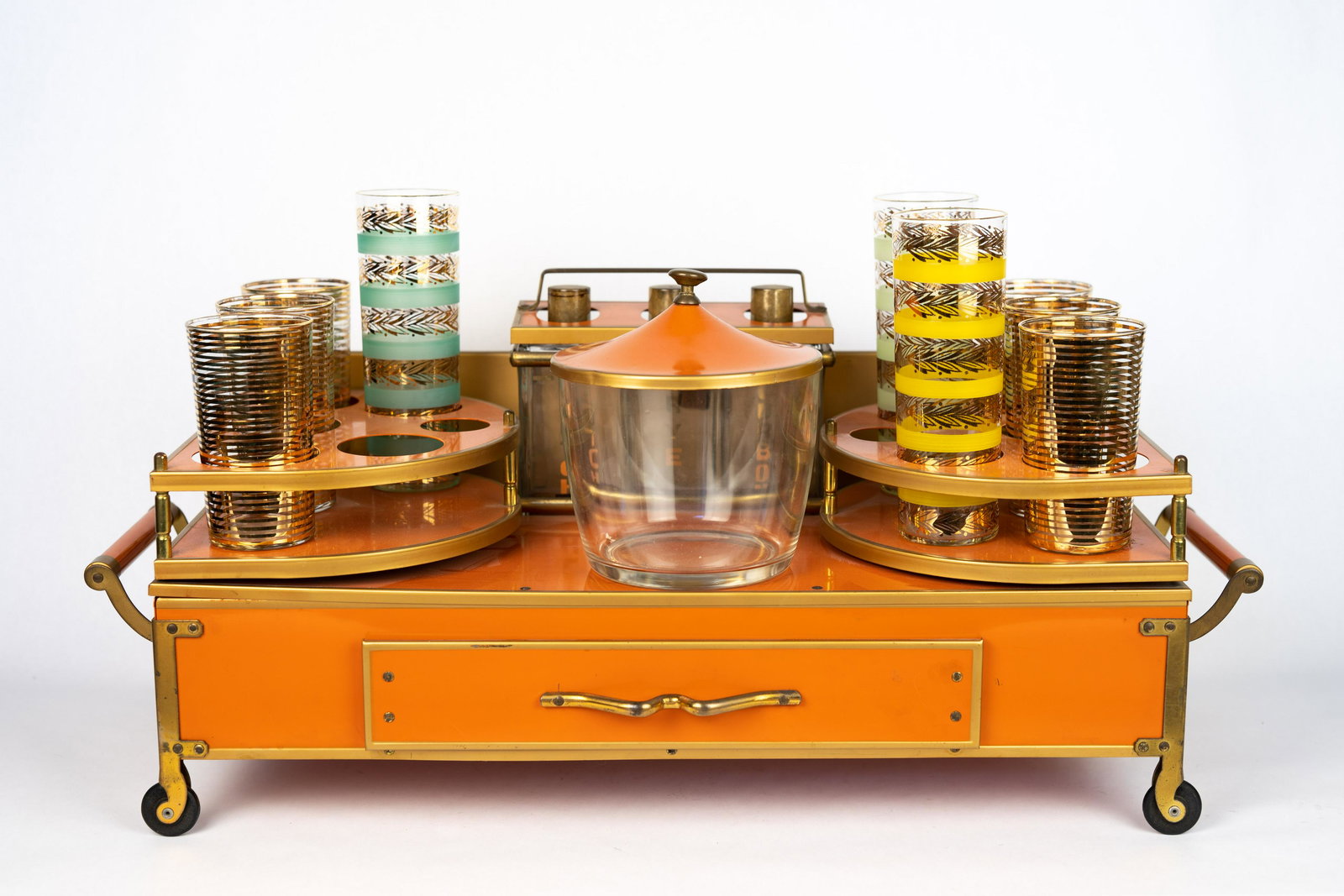 Orange Metal Bar Set (1 of 14)