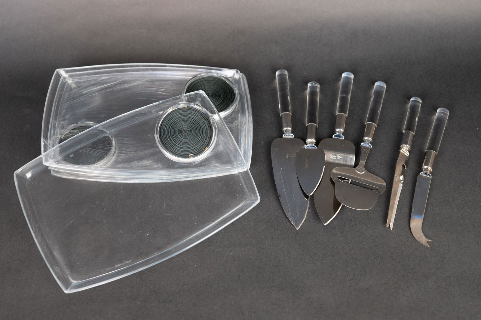 Clear Lucite Serving Lot (1 of 7)