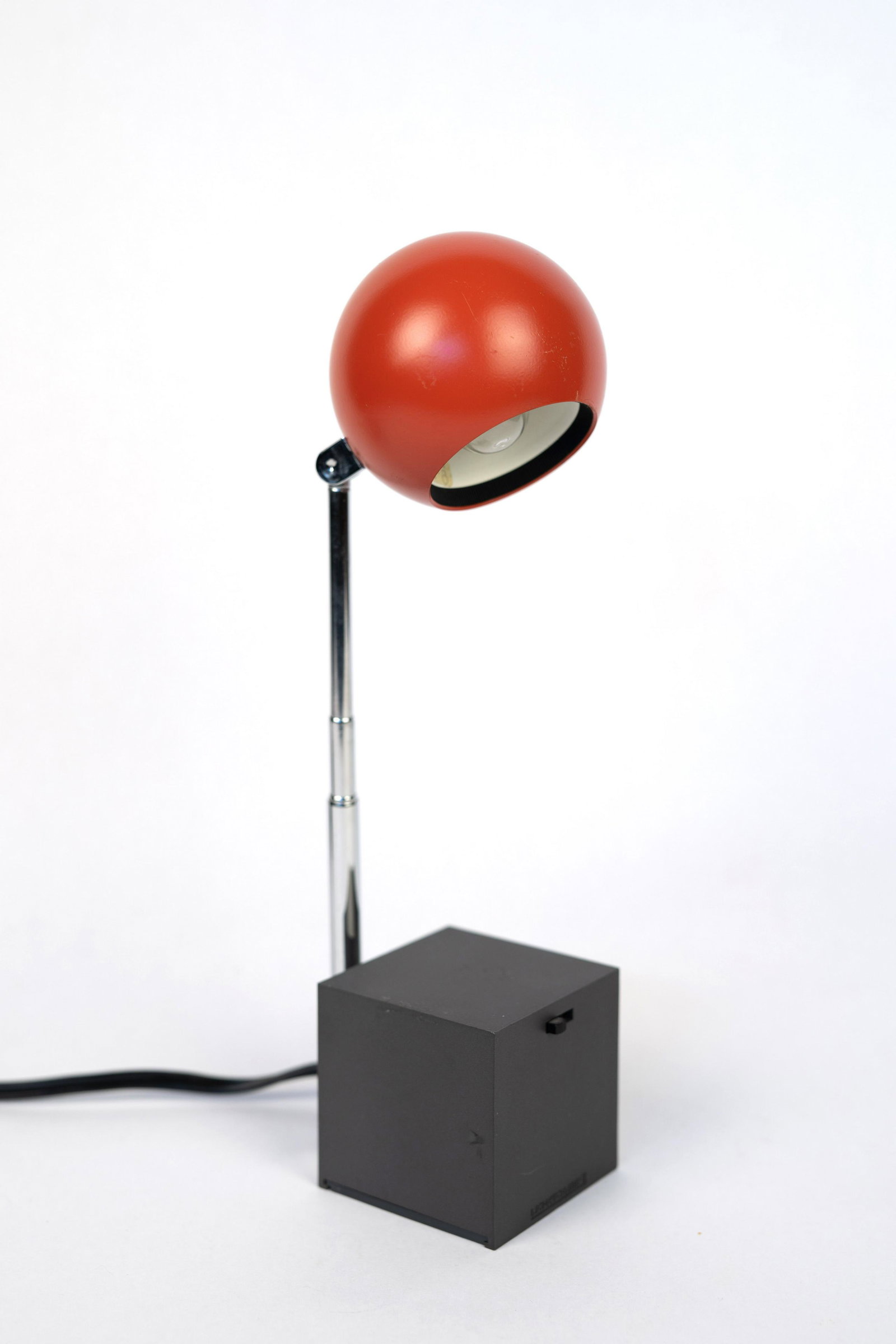 Michael Lax for Lightolier Red Orb Lamp (1 of 9)