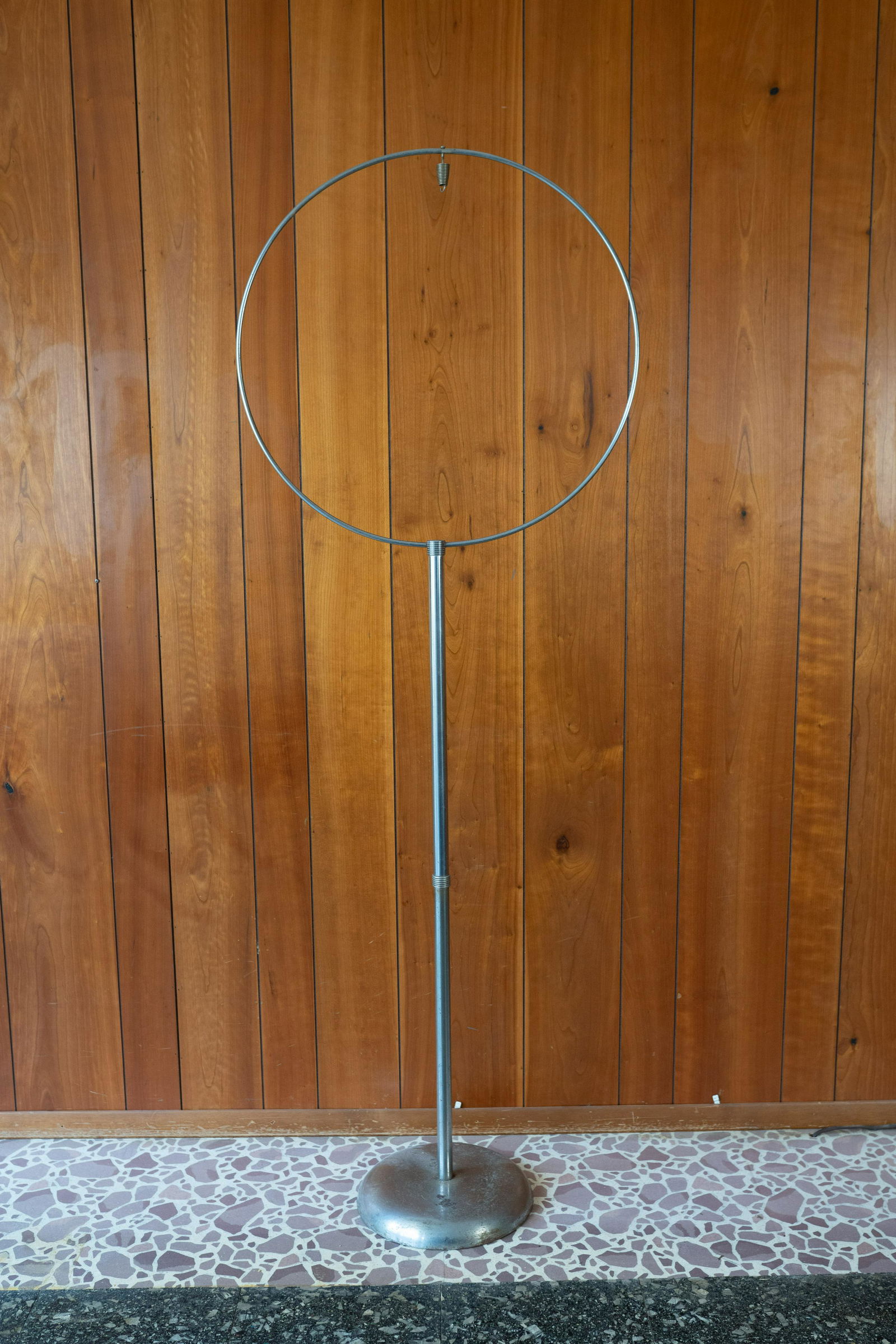 1930s or 40s Chrome Bird Cage Hoop Stand or Lamp Frame (1 of 6)
