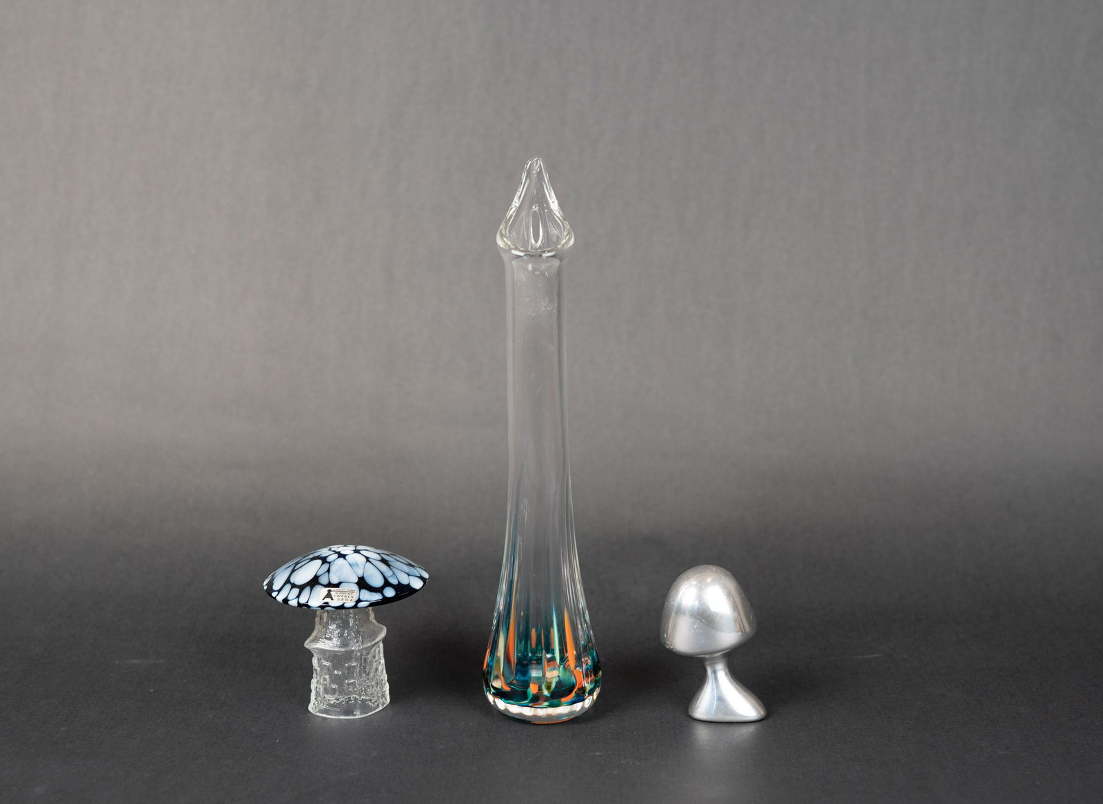 Glass Vase and 2 Mushrooms (1 of 7)